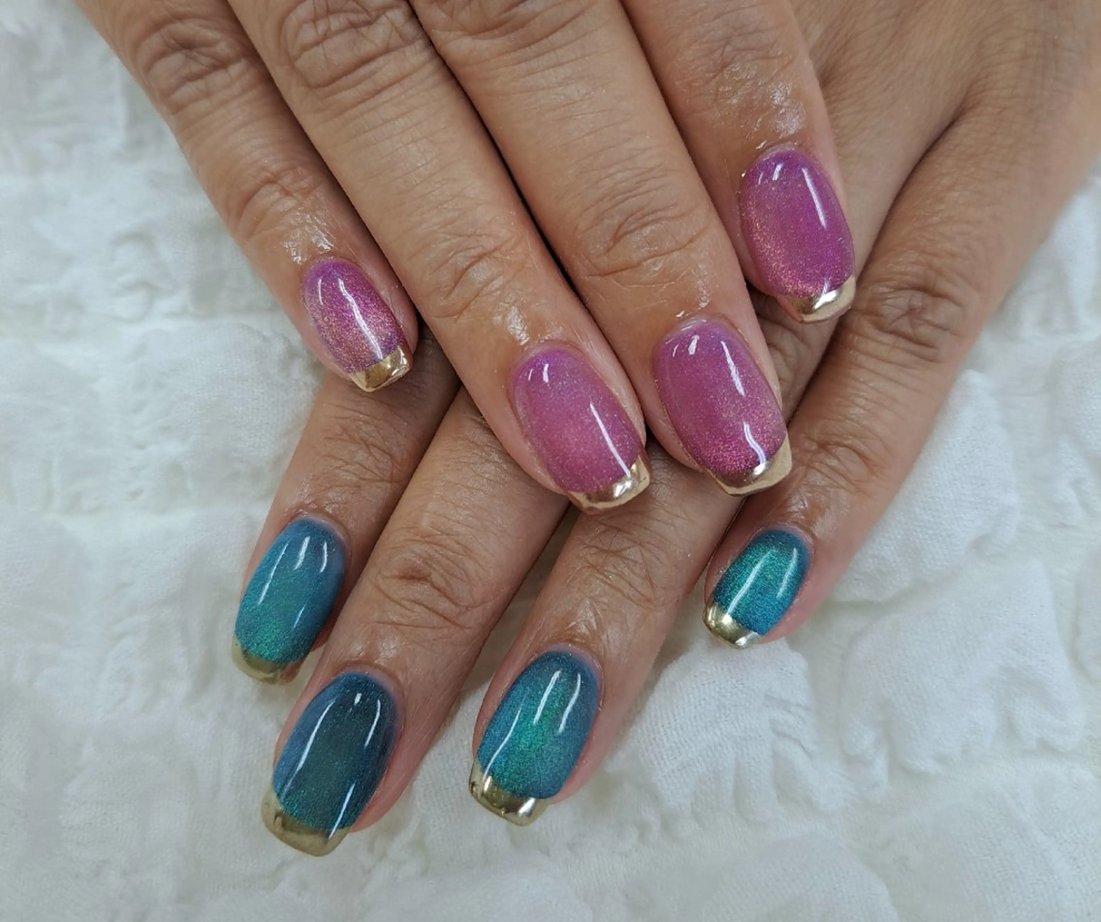 ネイル チークネイル フレンチネイル ジェルネイル ガーリー ハート ハンドネイル 河野ちえ (雑誌掲載サロン)のネイルデザイン