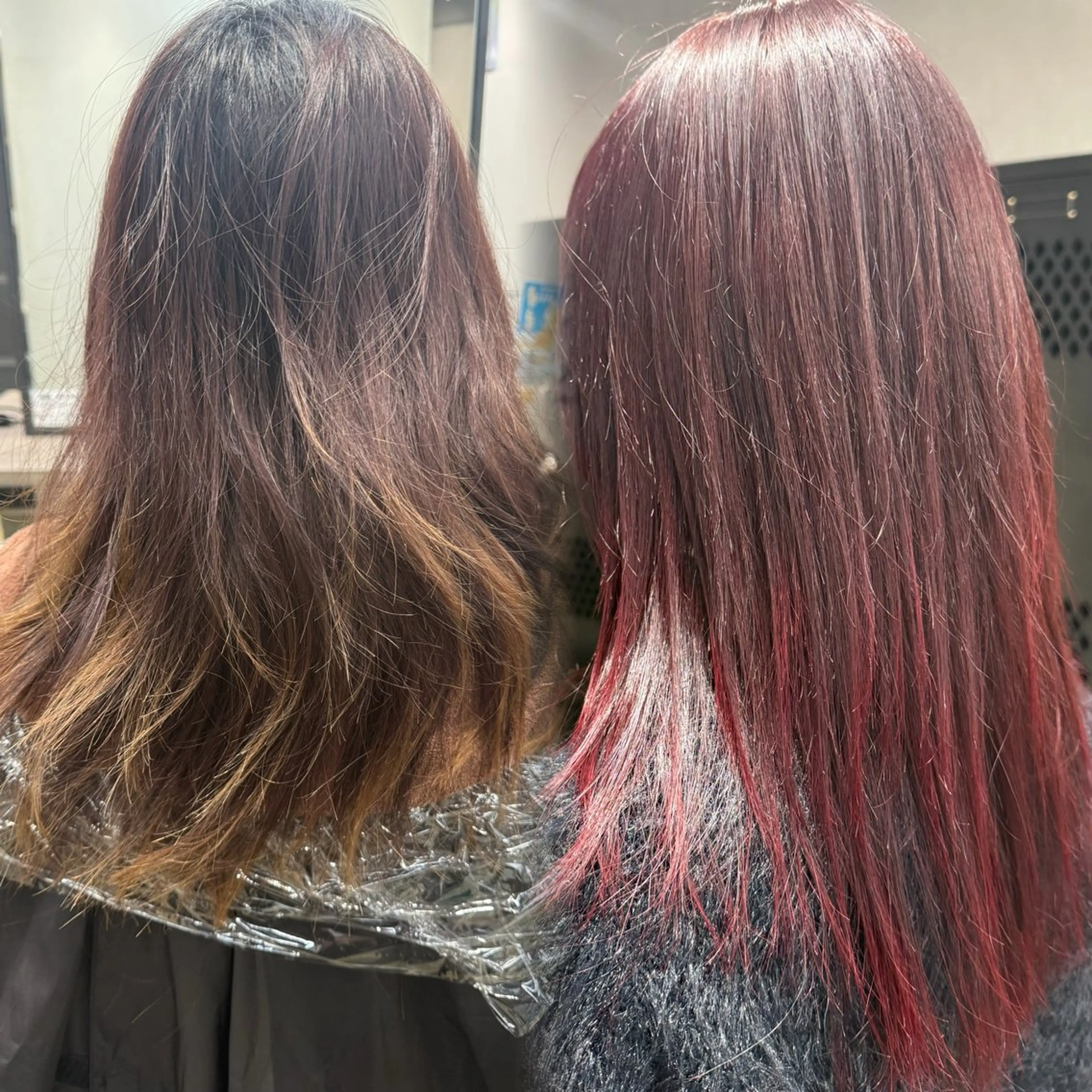 カラー ブリーチ ブリーチなしカラー レッドカラー ヘアカラー ルシ🌈/ハイトーン ･デザインカラー特化のヘアスタイル