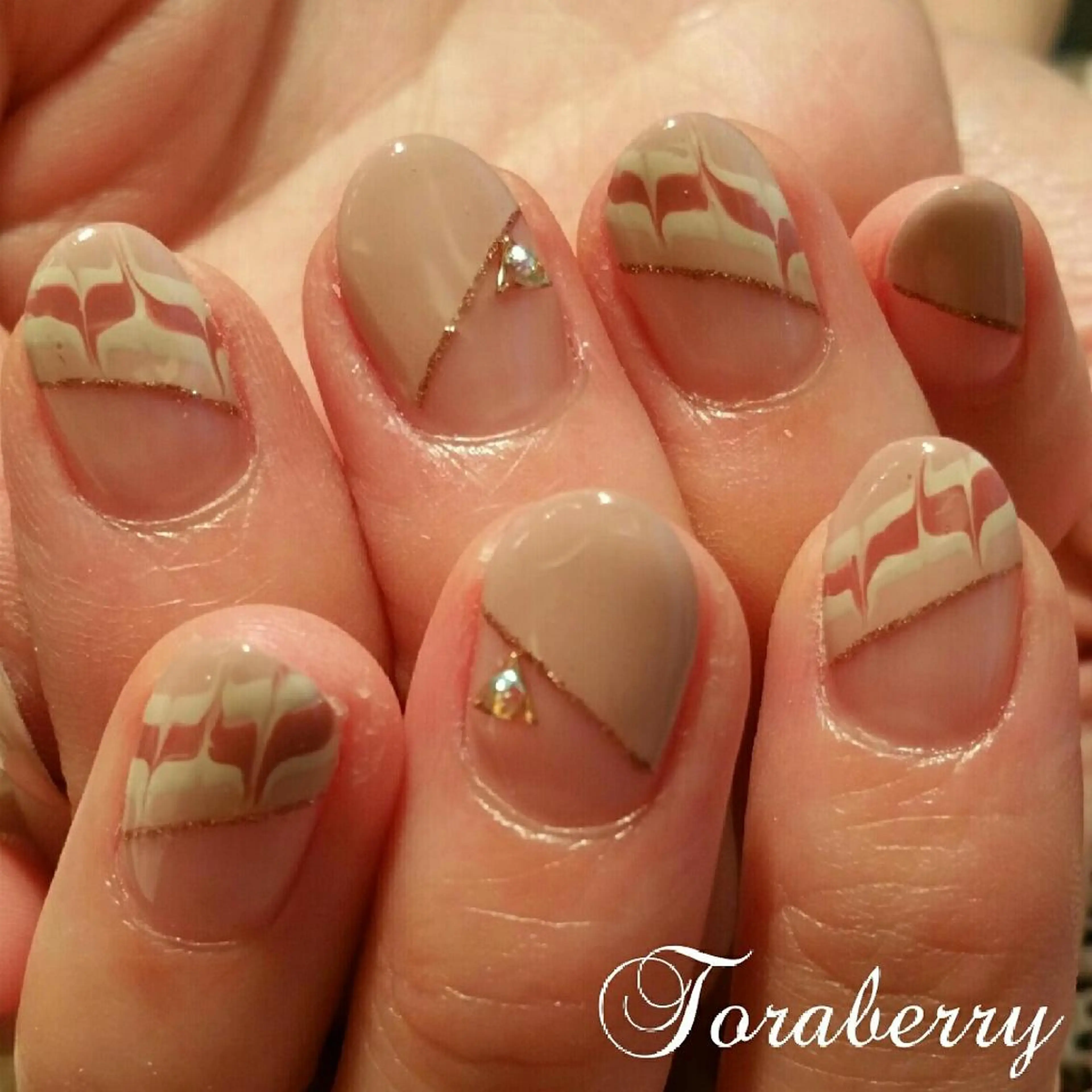 ネイル ピーコックネイル ネイリスト なつみのネイルデザイン