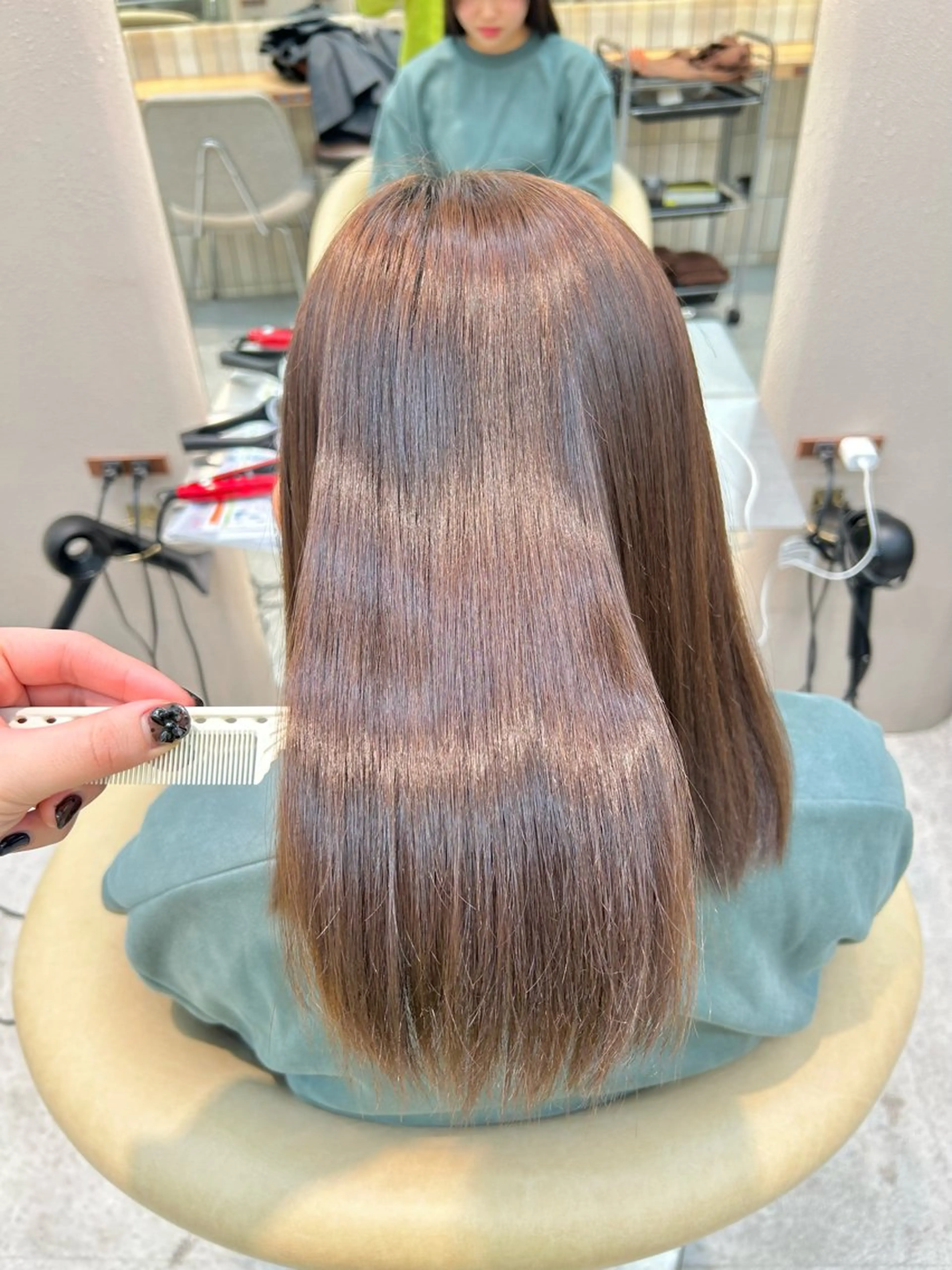 暖色カラ-ෆ˚顔周り 🎀ོ白岩亜実🎀ོのヘアスタイル