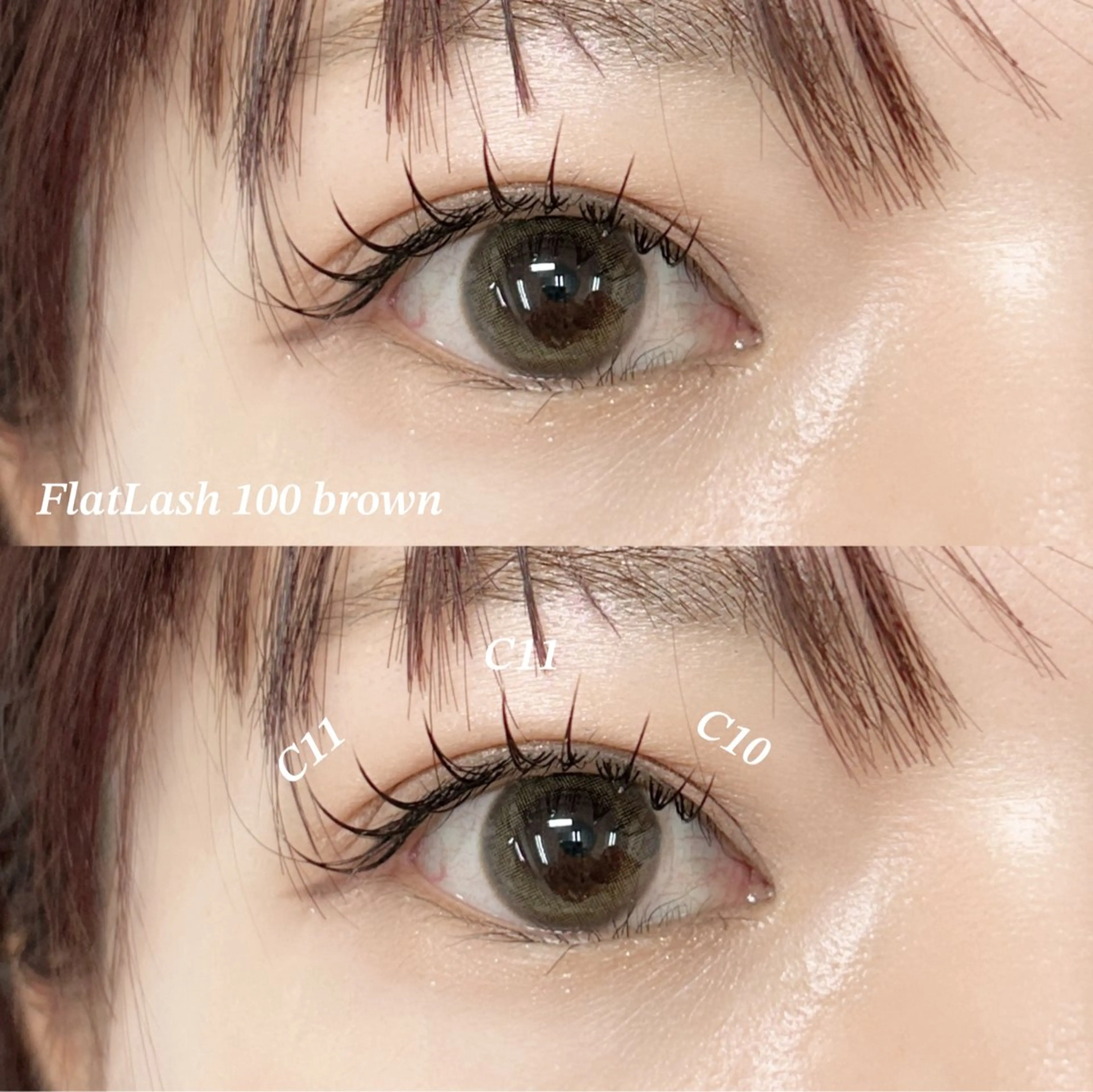 マツエク・マツパ フラットラッシュ eyelashsalonAREY所属・こばやし りなの眉毛・アイブロウイメージ