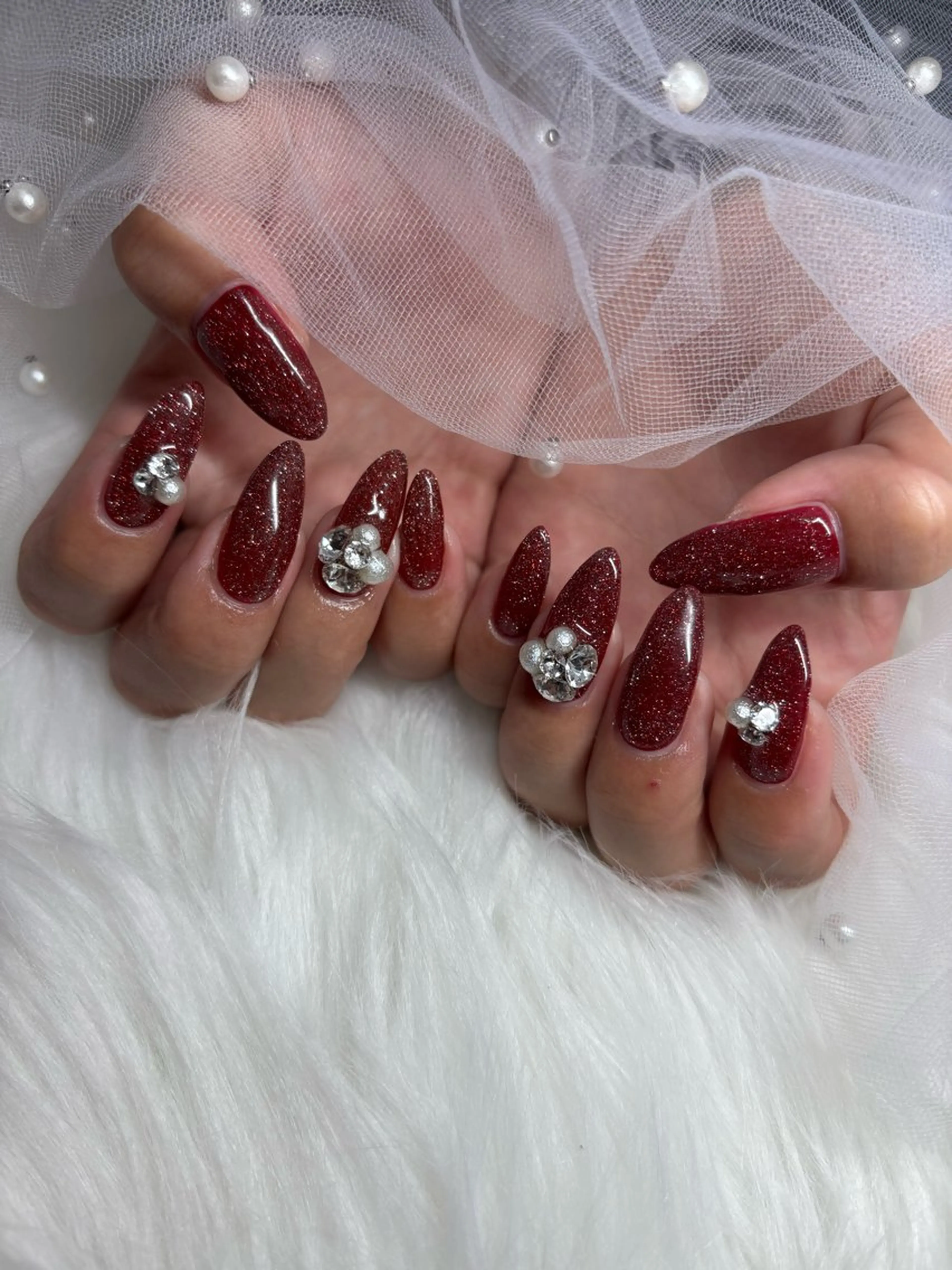 ネイル 冬ネイル クリスマス 門真市ネイルサロン♡ KUMI.HANAのネイルデザイン