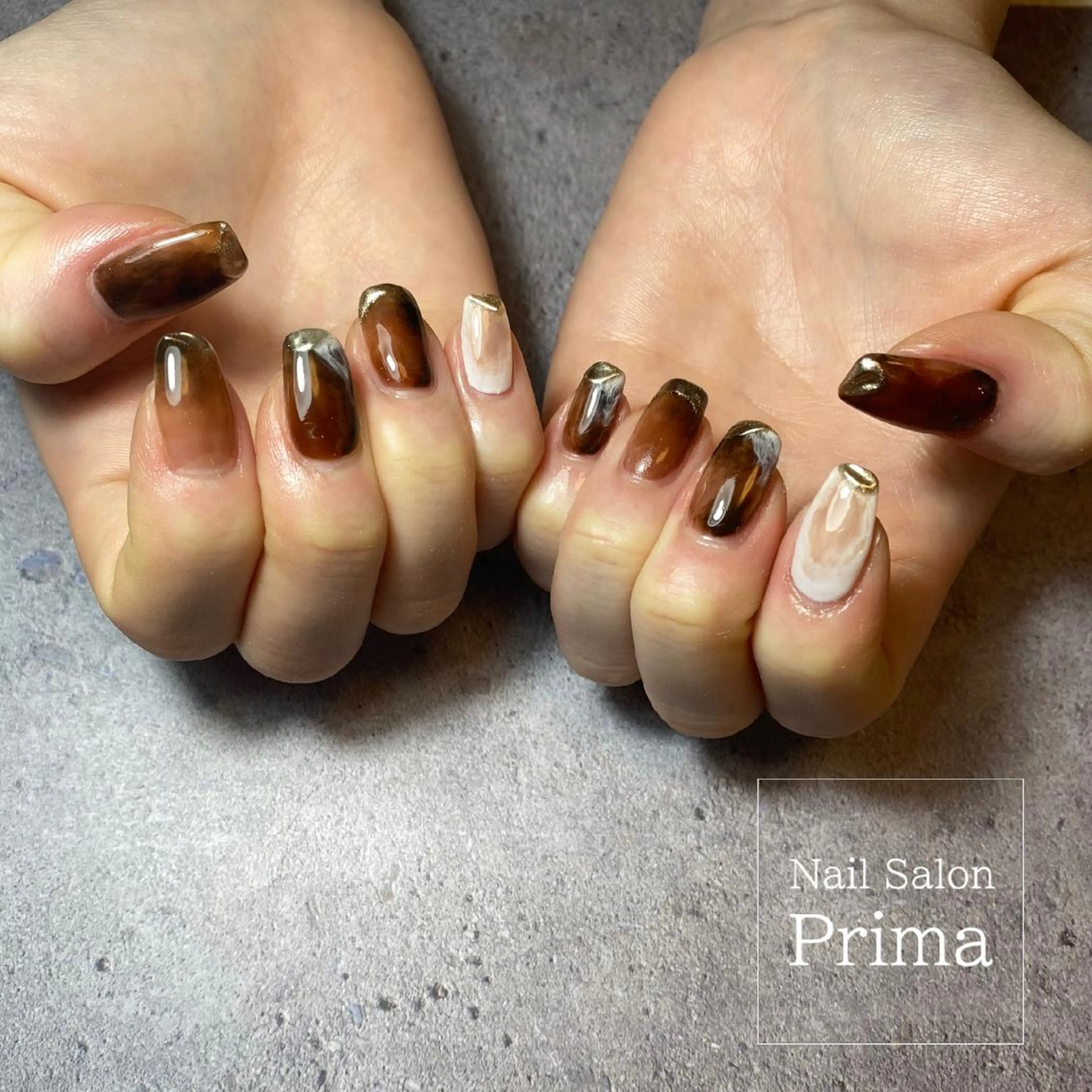 セミロング ネイル SalonPrima Nail & Eyeのマツエク・マツパデザイン