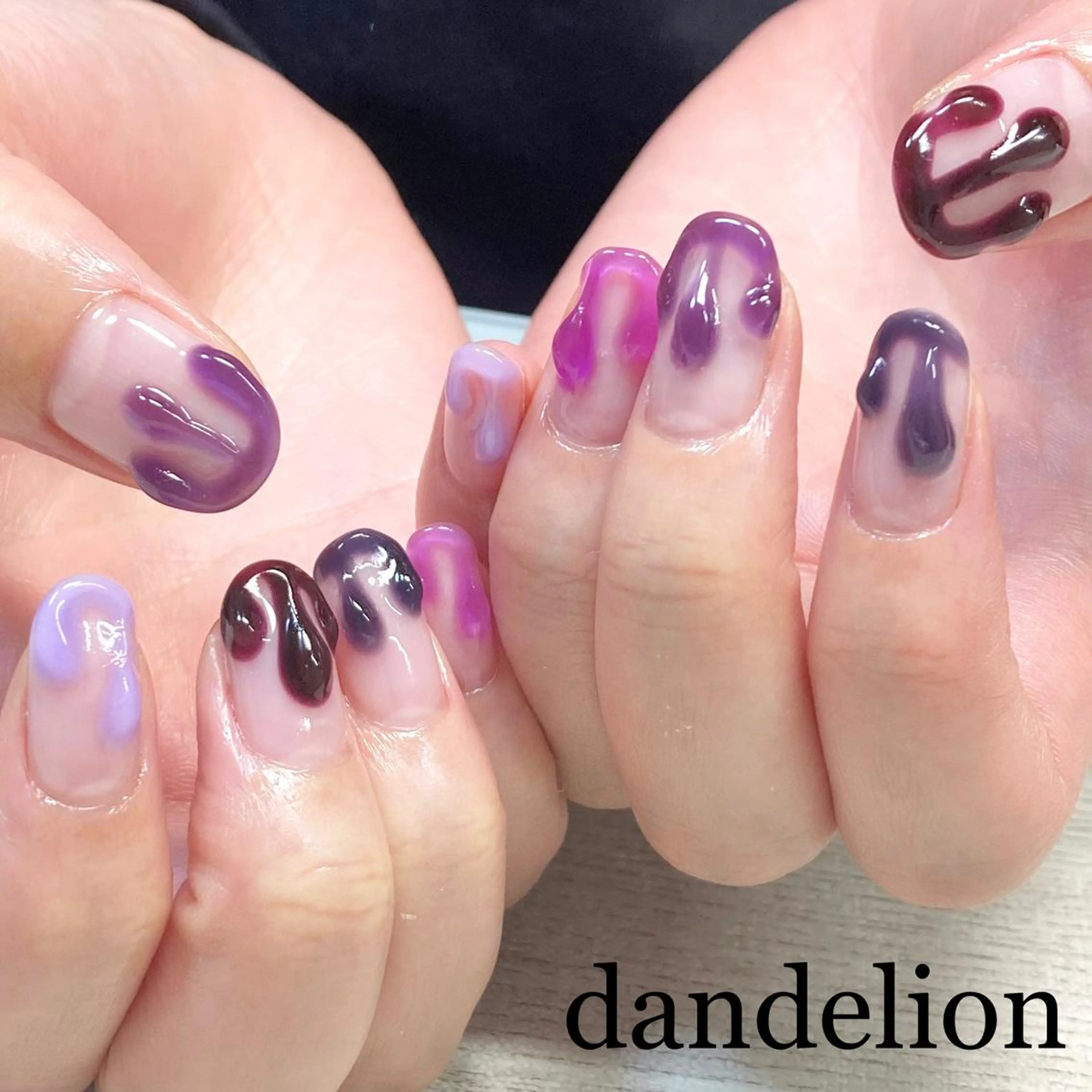 ネイル ハンドネイル ハンドケア dandelion ダンデライオンのネイルデザイン