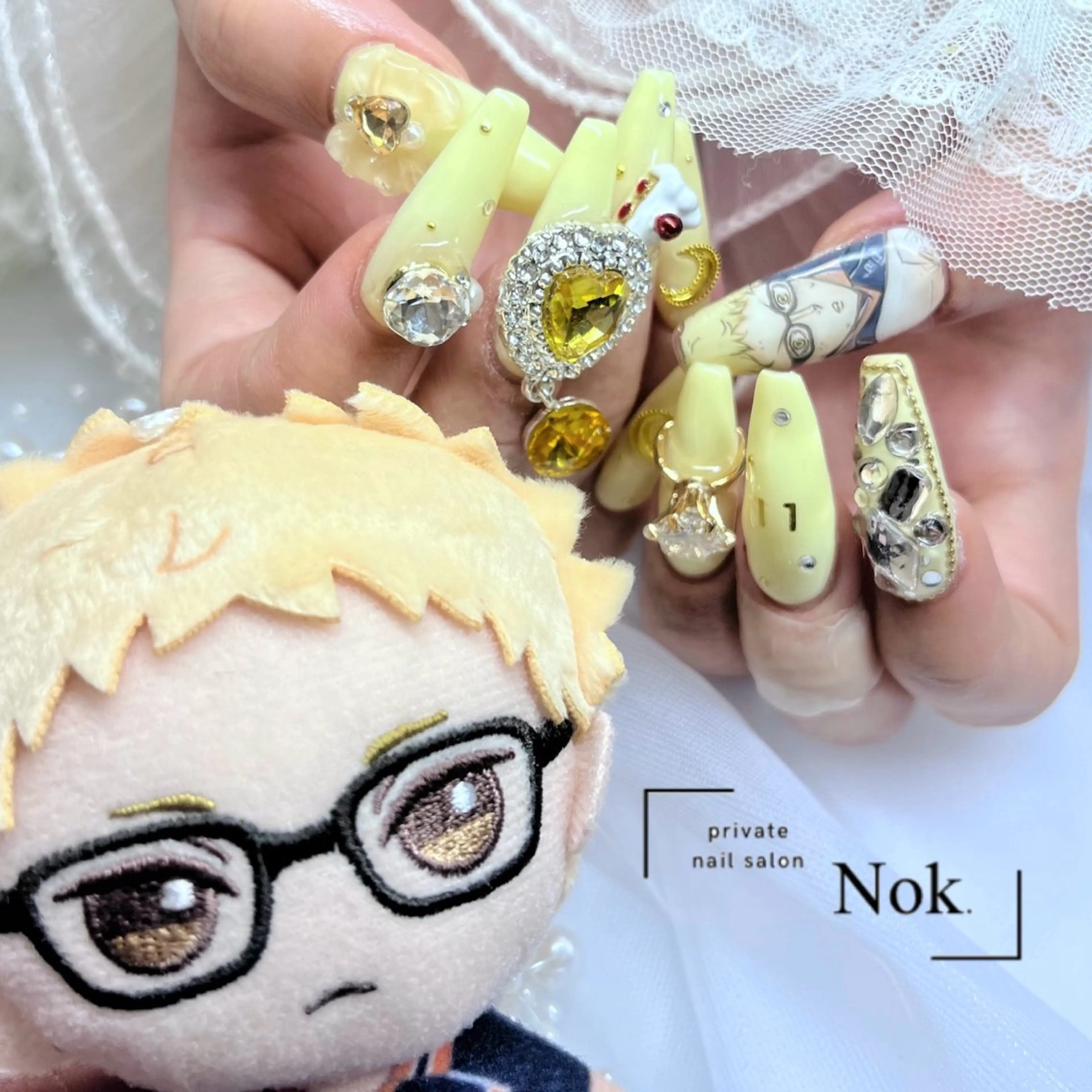 ネイル ロングネイル 持ち込み ハンドネイル 池袋痛ネイル Nok. 渡辺のネイルデザイン