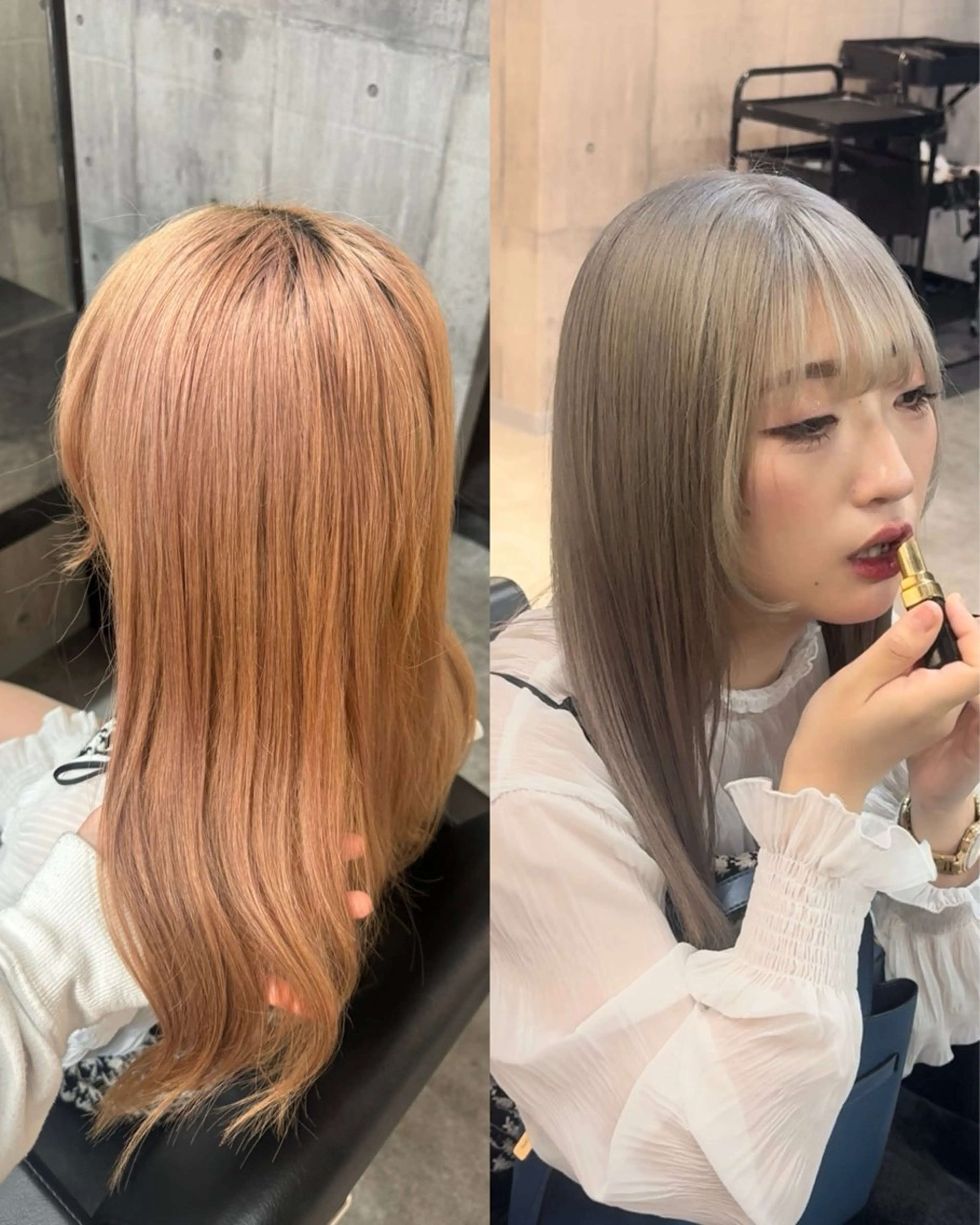 ロング カラー 心斎橋ハイトーン特化 midori🍀のヘアスタイル