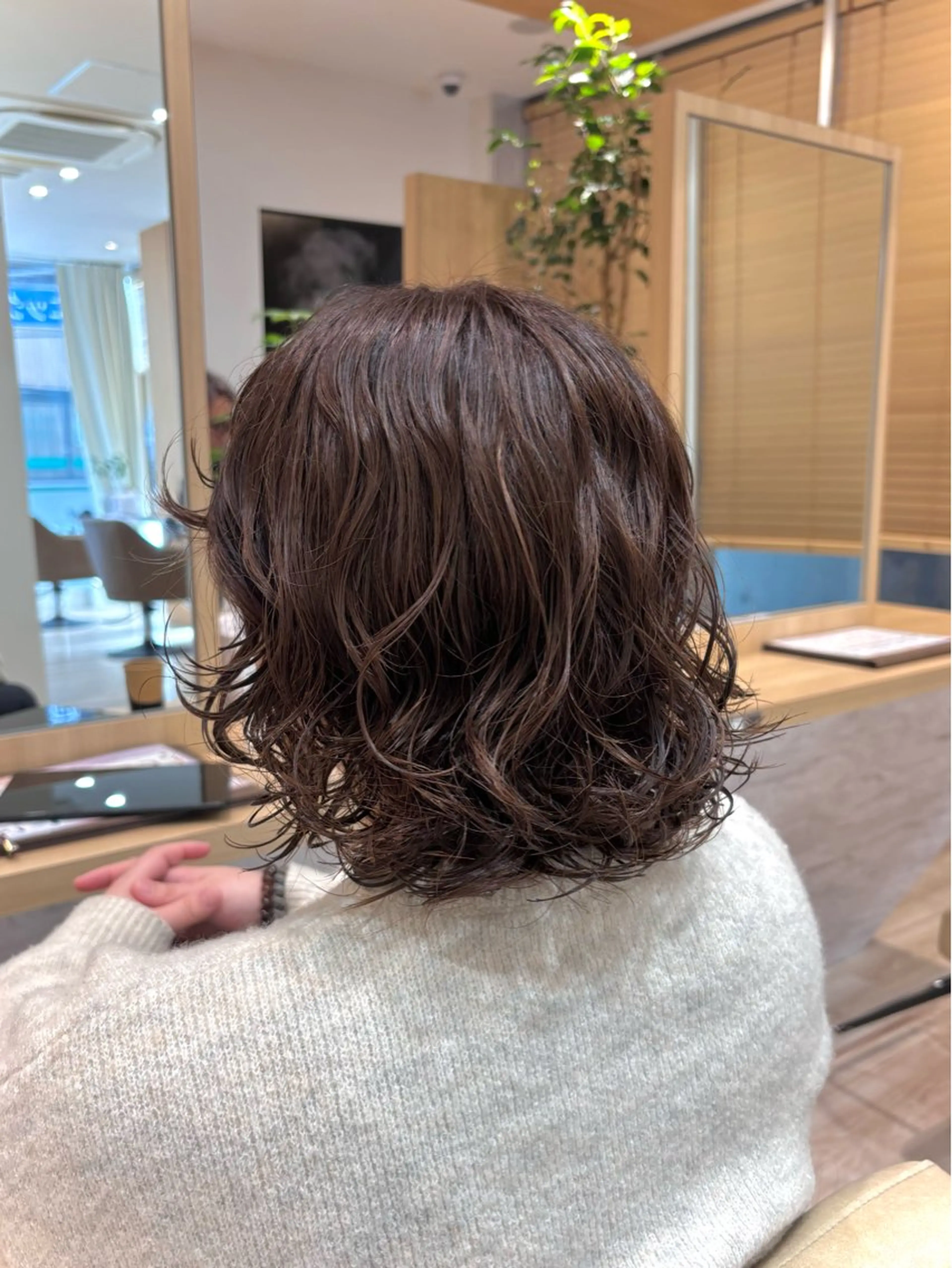 ショート パーマ ボブ カット パーマ トリートメント かどた はるなのヘアスタイル