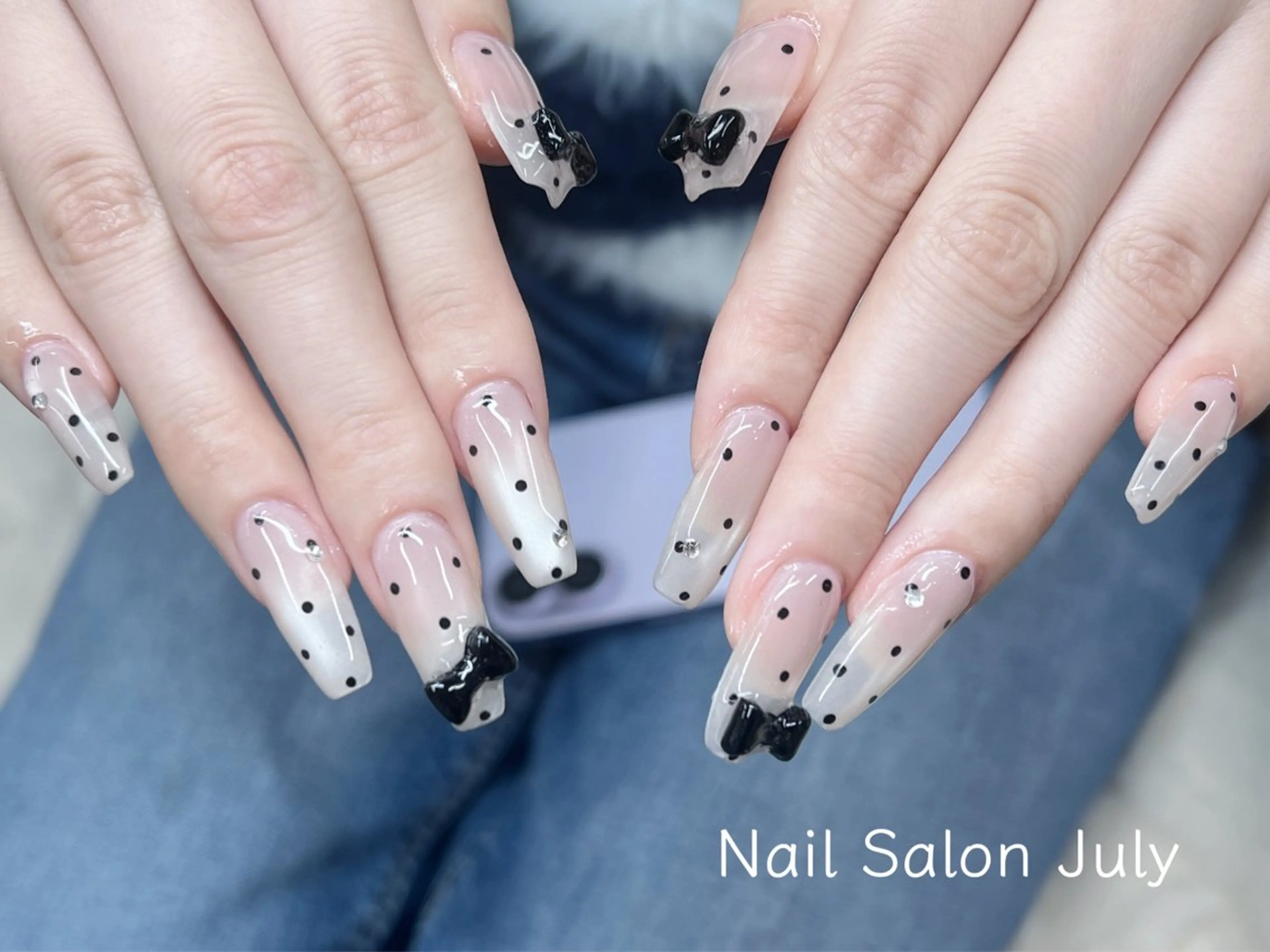 ネイル アートネイル オーロラネイル ジェルネイル ガーリー キラキラネイル ハンドネイル July モモのネイルデザイン