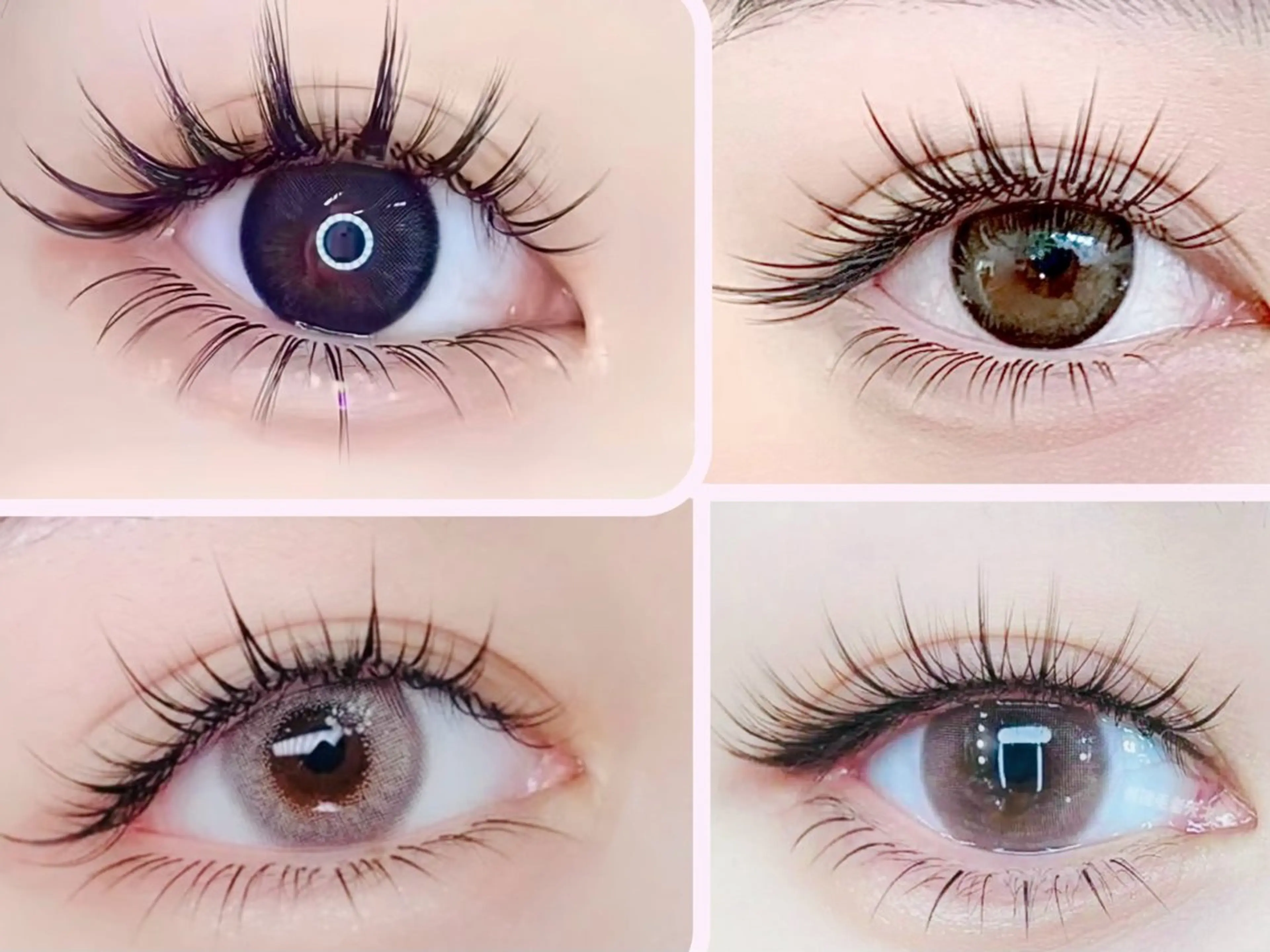 マツエク・マツパ 付け放題 バインドロック 束感まつ毛 カラーマツエク フラットラッシュ マツエク Ｍ salon アイラッシュのマツエク・マツパデザイン