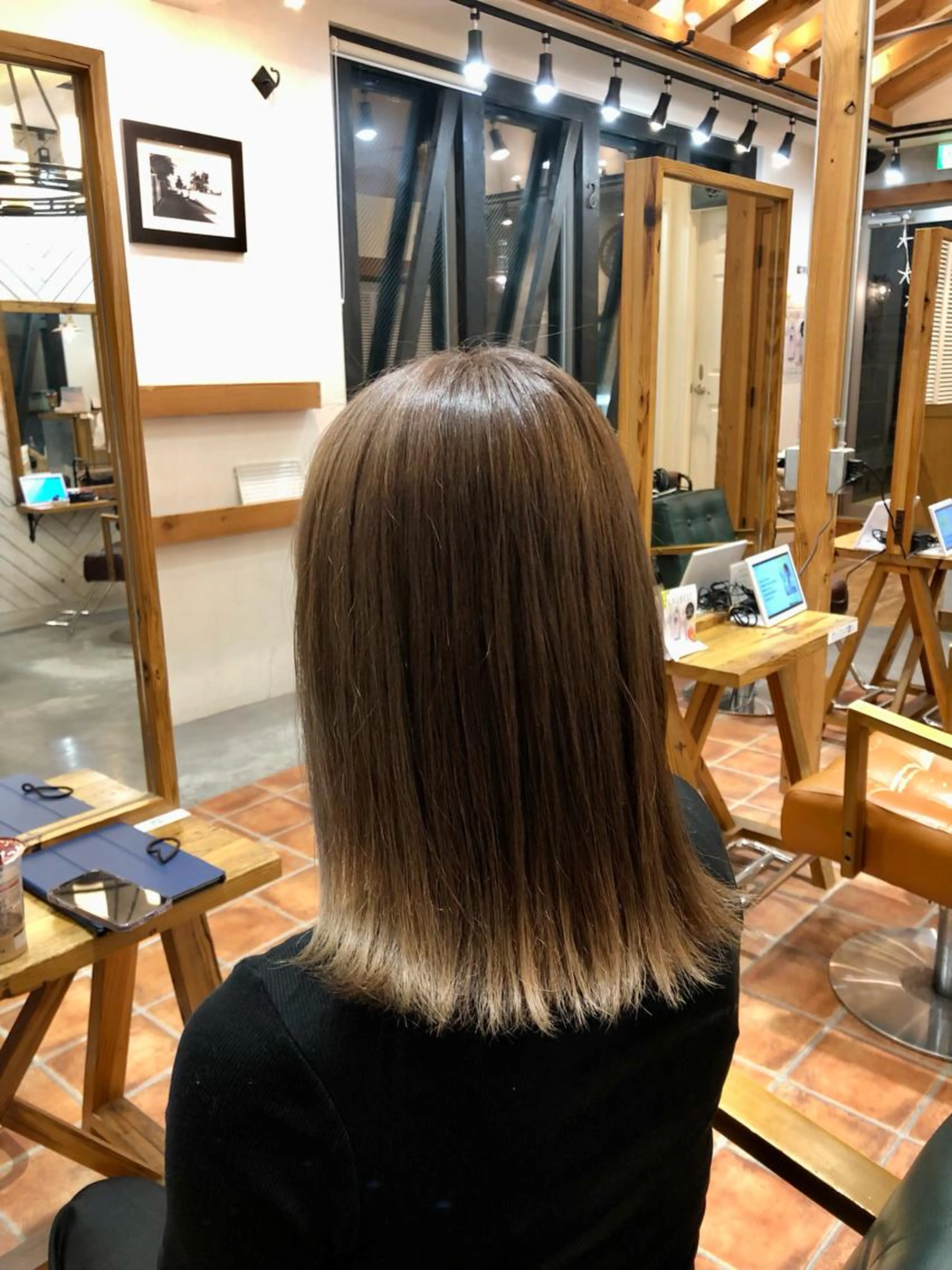 カット＋髪質改善カラー＋3stepトリートメントの写真