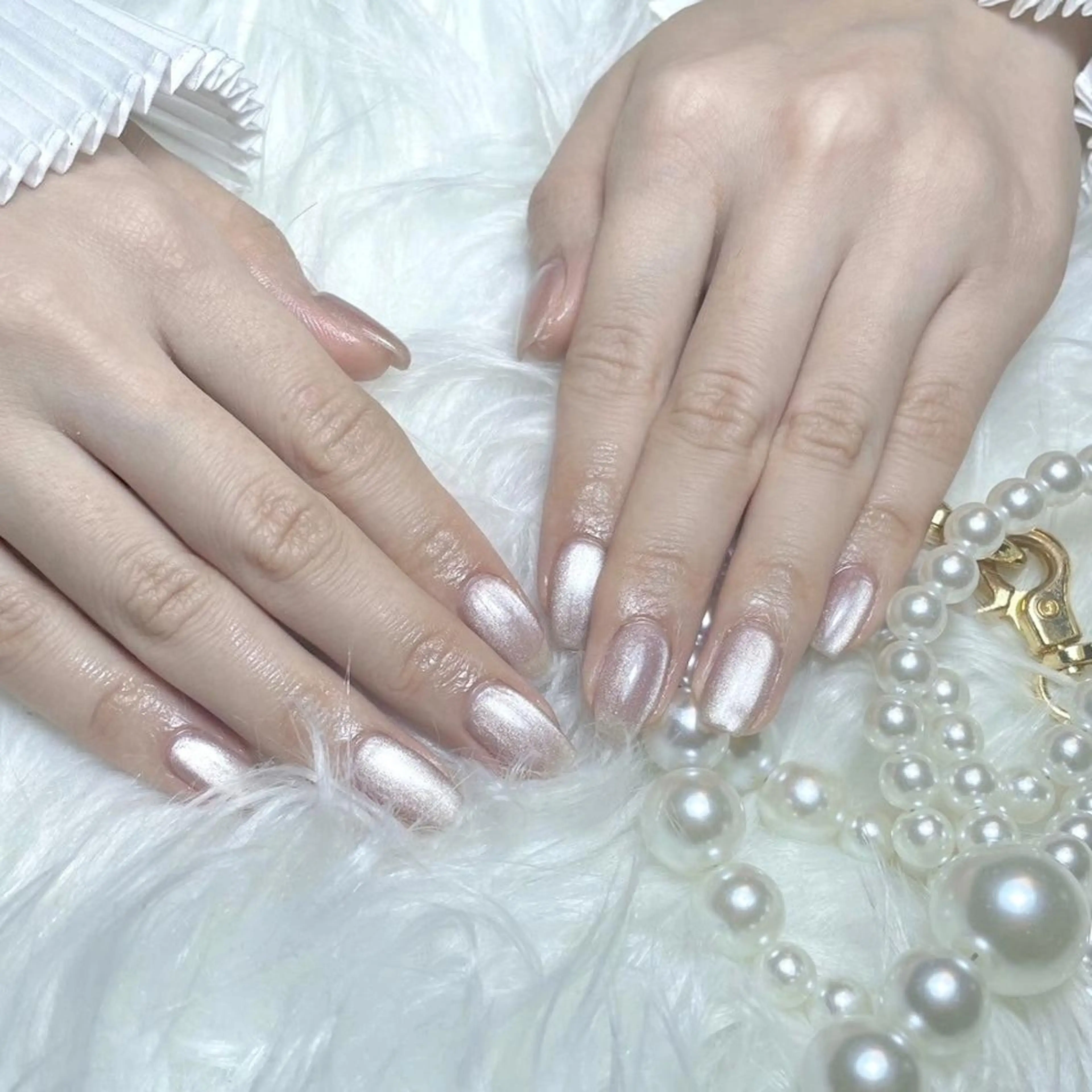 ネイル RAFFINE 月🦋🩵のネイルデザイン