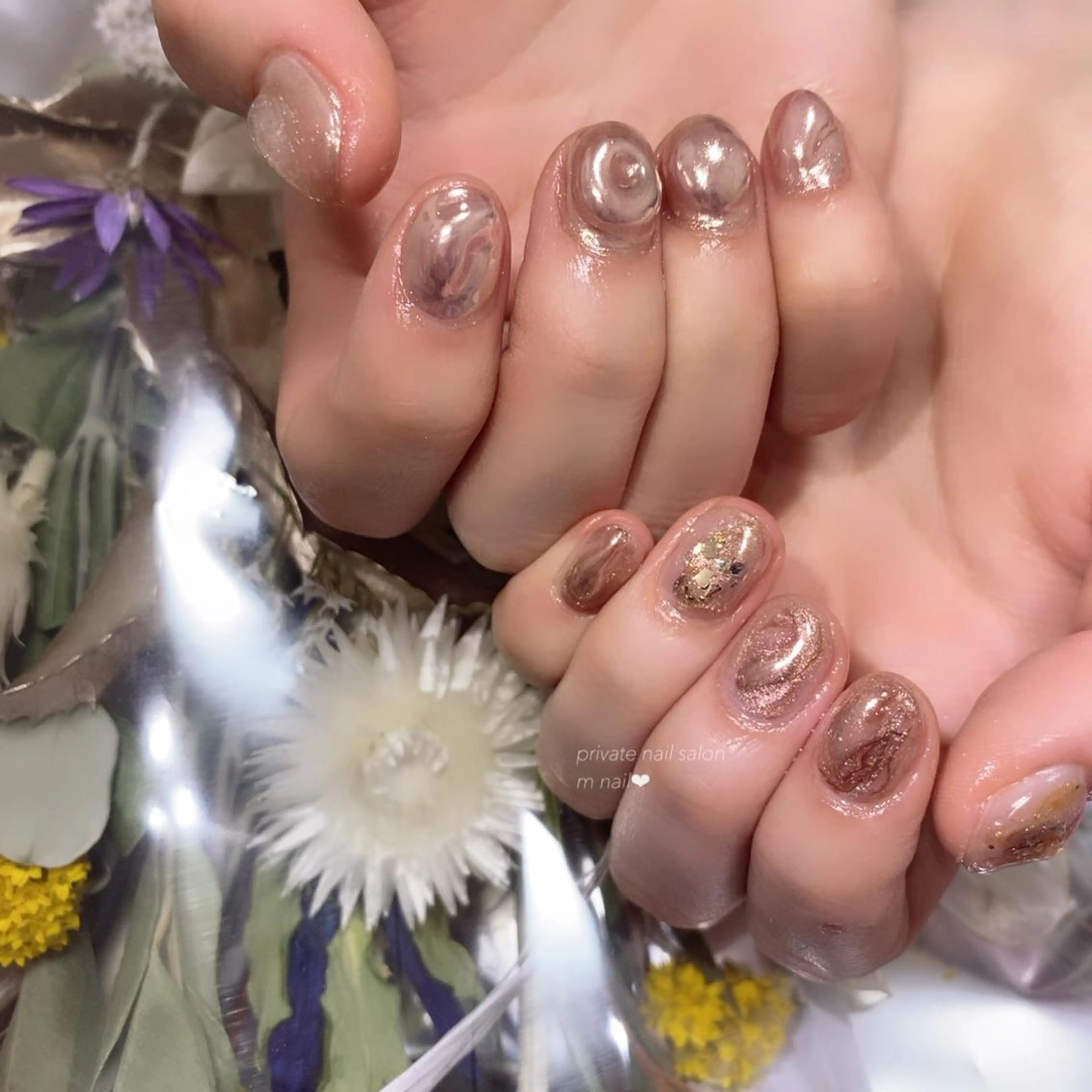 ネイル 春ネイル ハンドネイル 小河原 舞のネイルデザイン