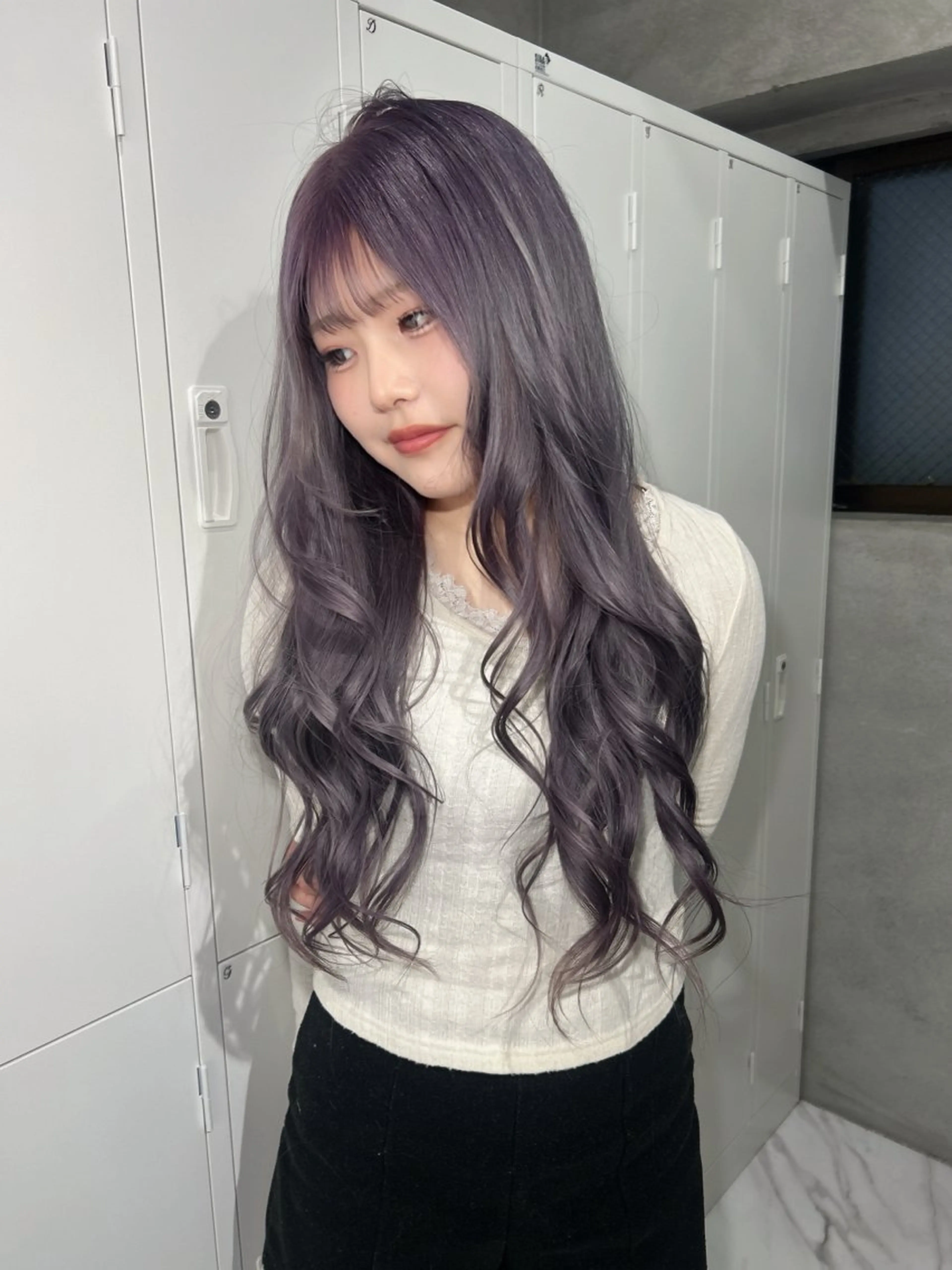 カラー ヘアカラー ️💜akari💜 ハイトーン/レイヤーのヘアスタイル