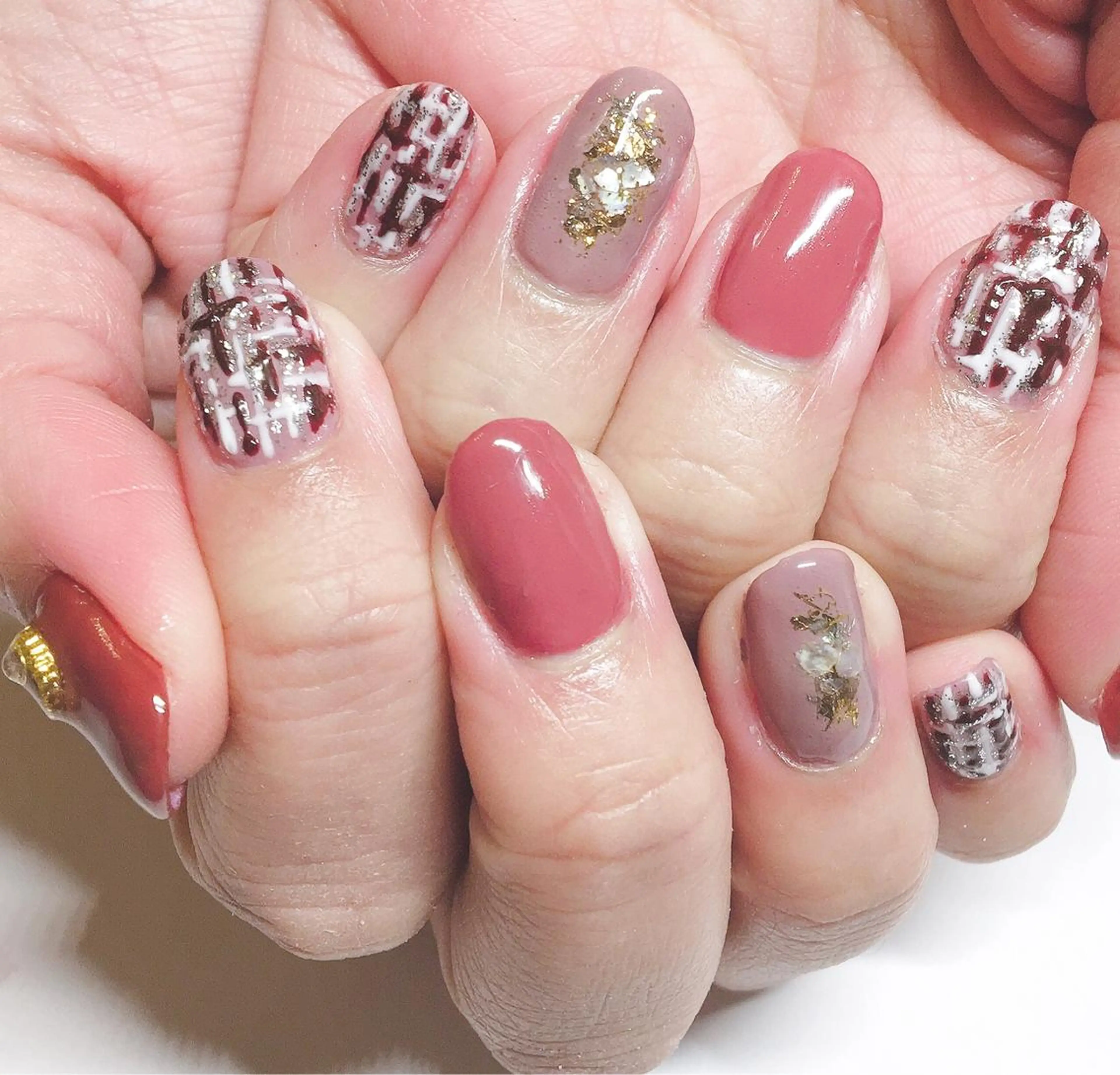 ネイル マットネイル ツイードネイル ディアマンテ𓏸𓈒 フェイシャル/ネイルのエステ・リラクイメージ