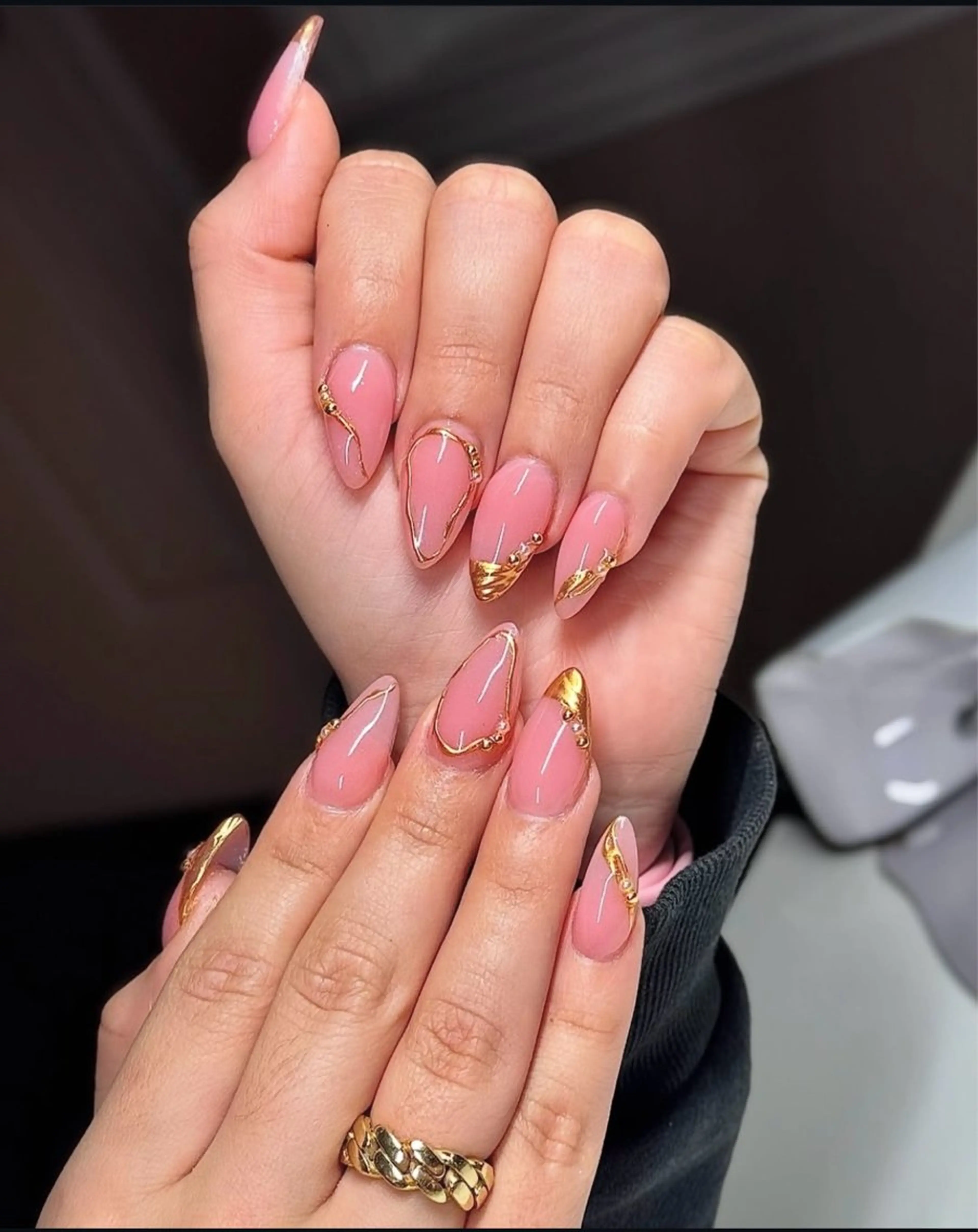 ネイル 持ち込み ハンドネイル JISOO ANA.CHUOのネイルデザイン