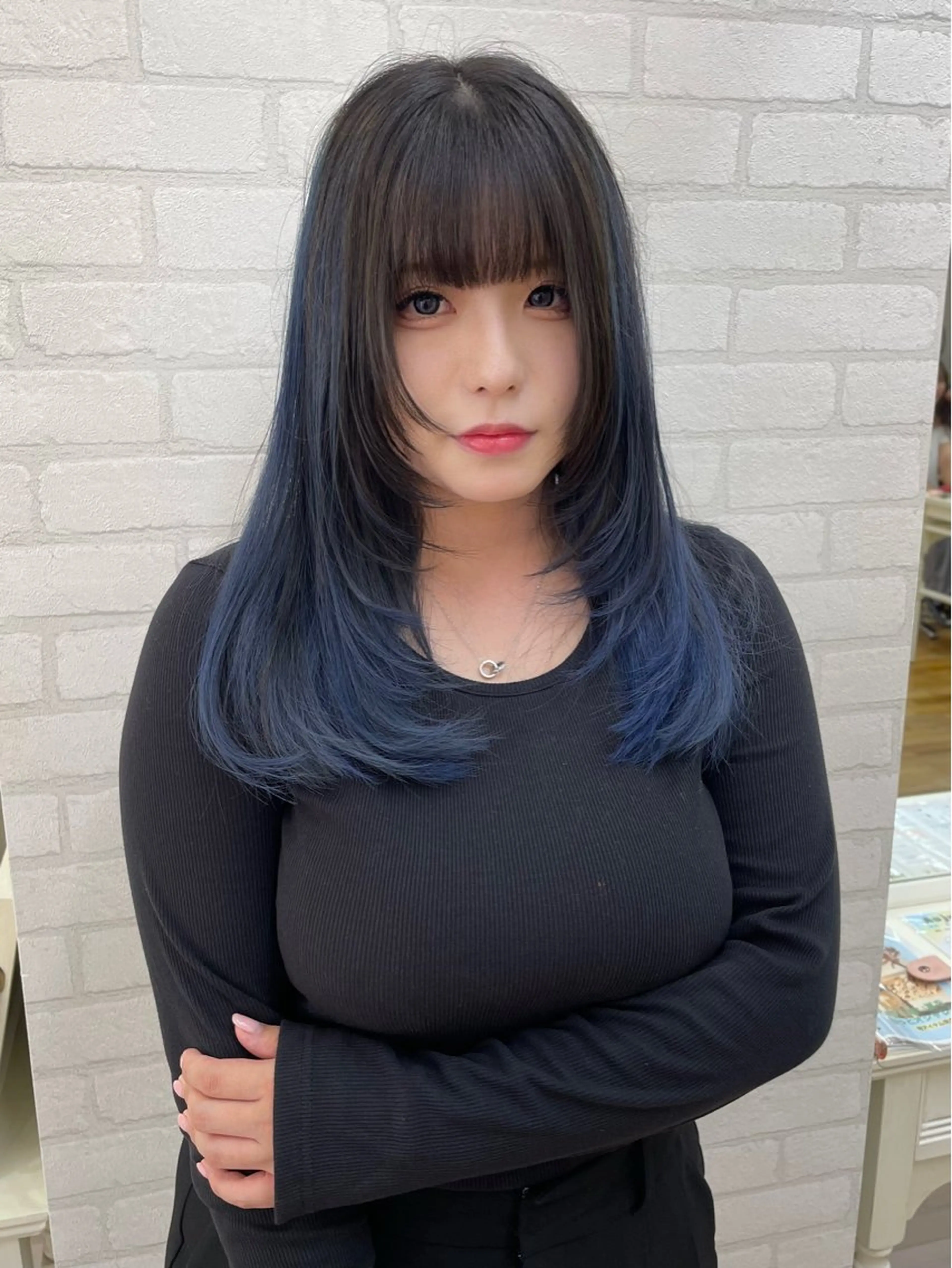 カット+アディクシーカラー+Aujua4stepトリートメント💟の写真