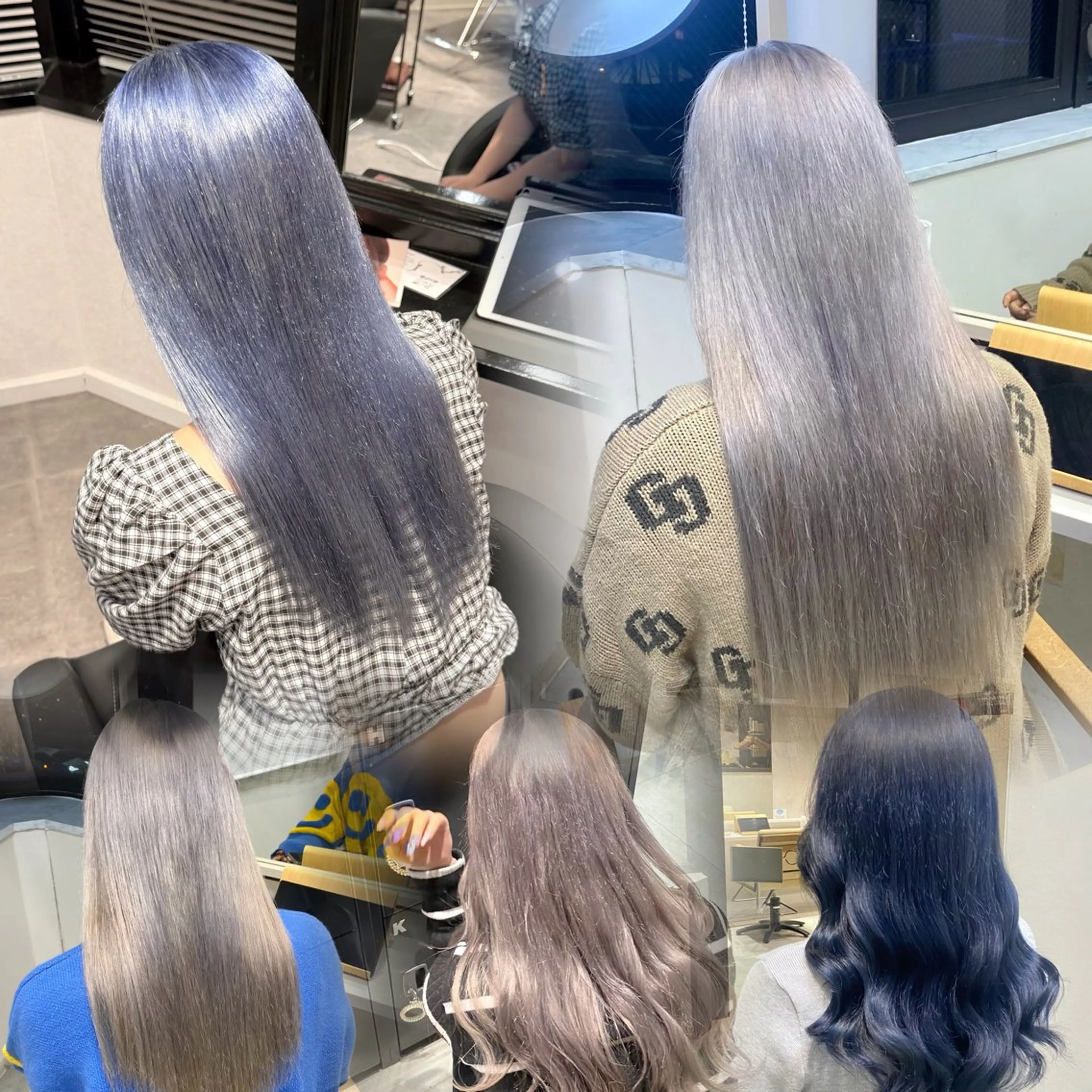 カラー ブルーカラー シルバー 梅田ハイトーンカラー / ibuのヘアスタイル