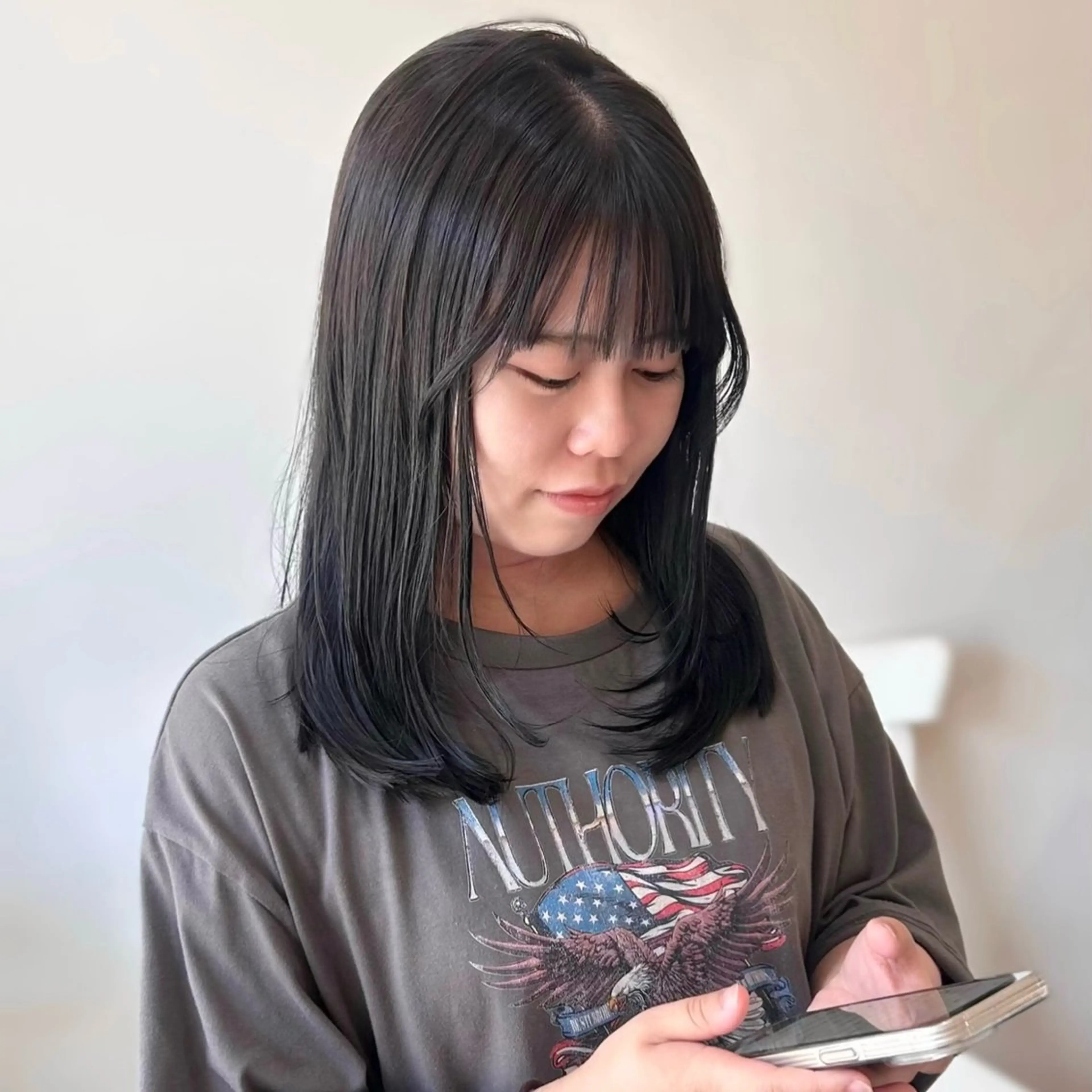 セミロング カット ヘアカラー トリートメント Machi ／ Cielのヘアスタイル