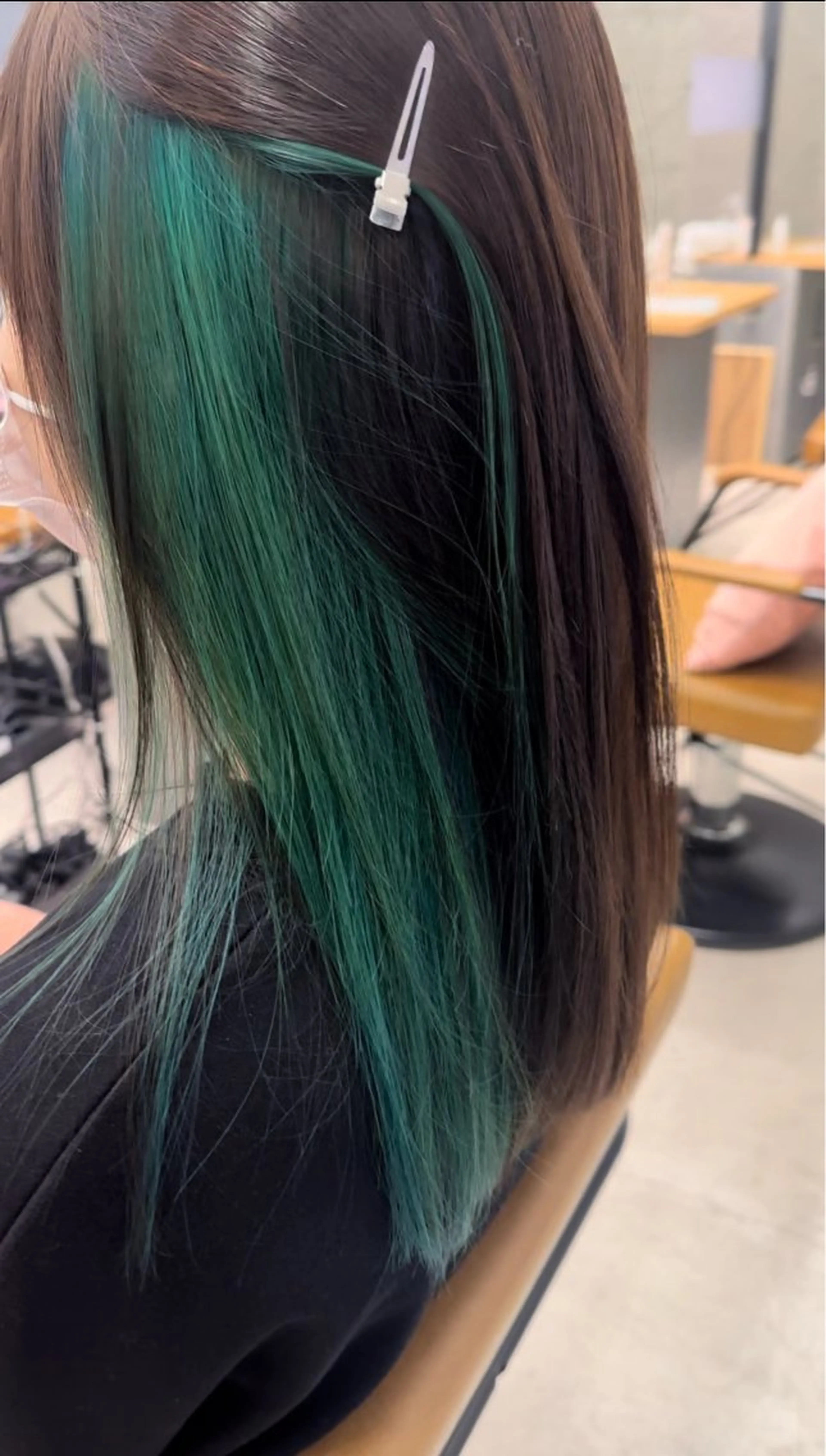 セミロング カラー ブリーチ ヘアカラー トリートメント yu-kiハイトーン /ブリーチ無しカラーのヘアスタイル