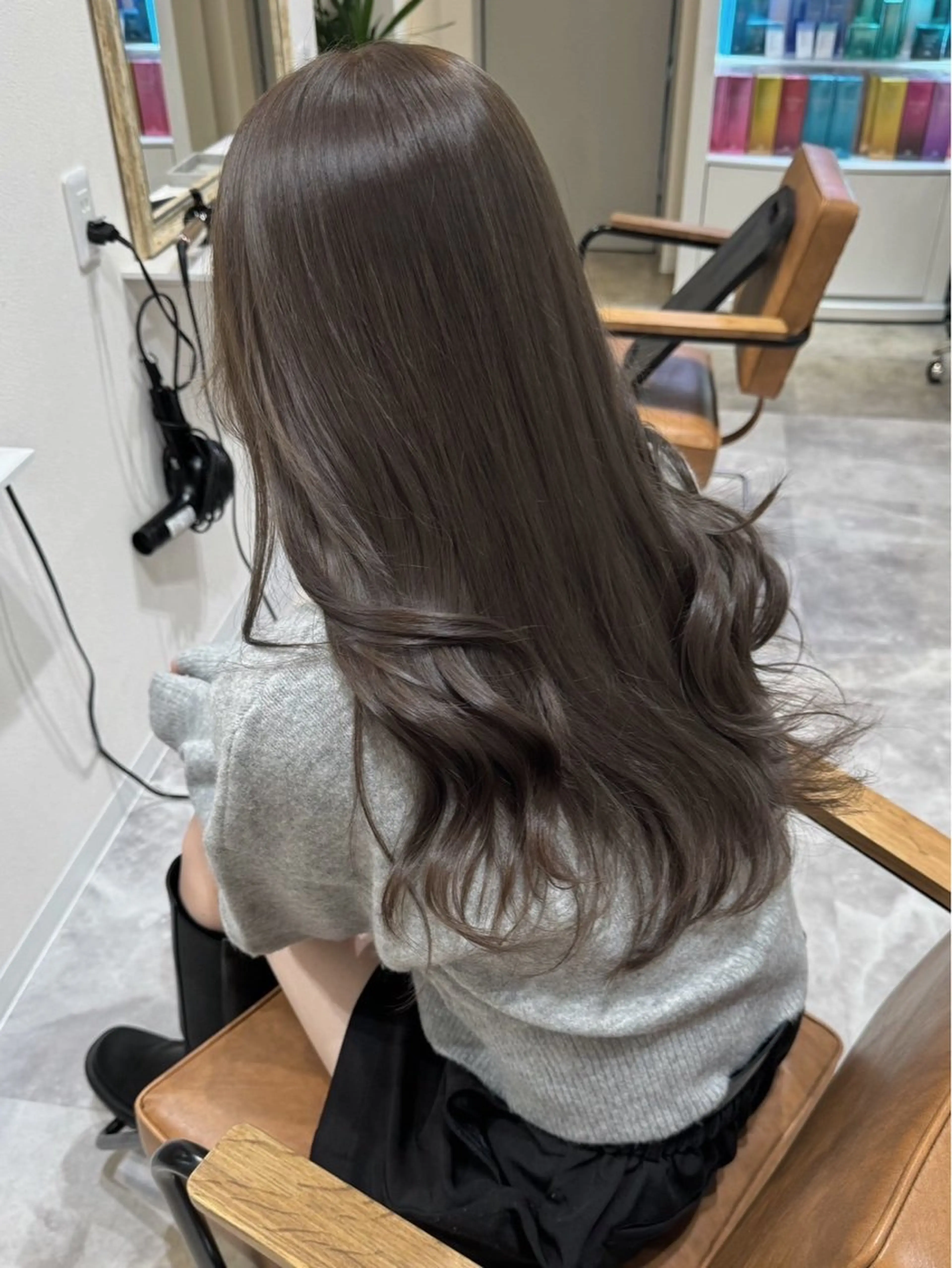 ロング カラー ヘアカラー Rinka/梅田/ 透け感カラー🤎のヘアスタイル