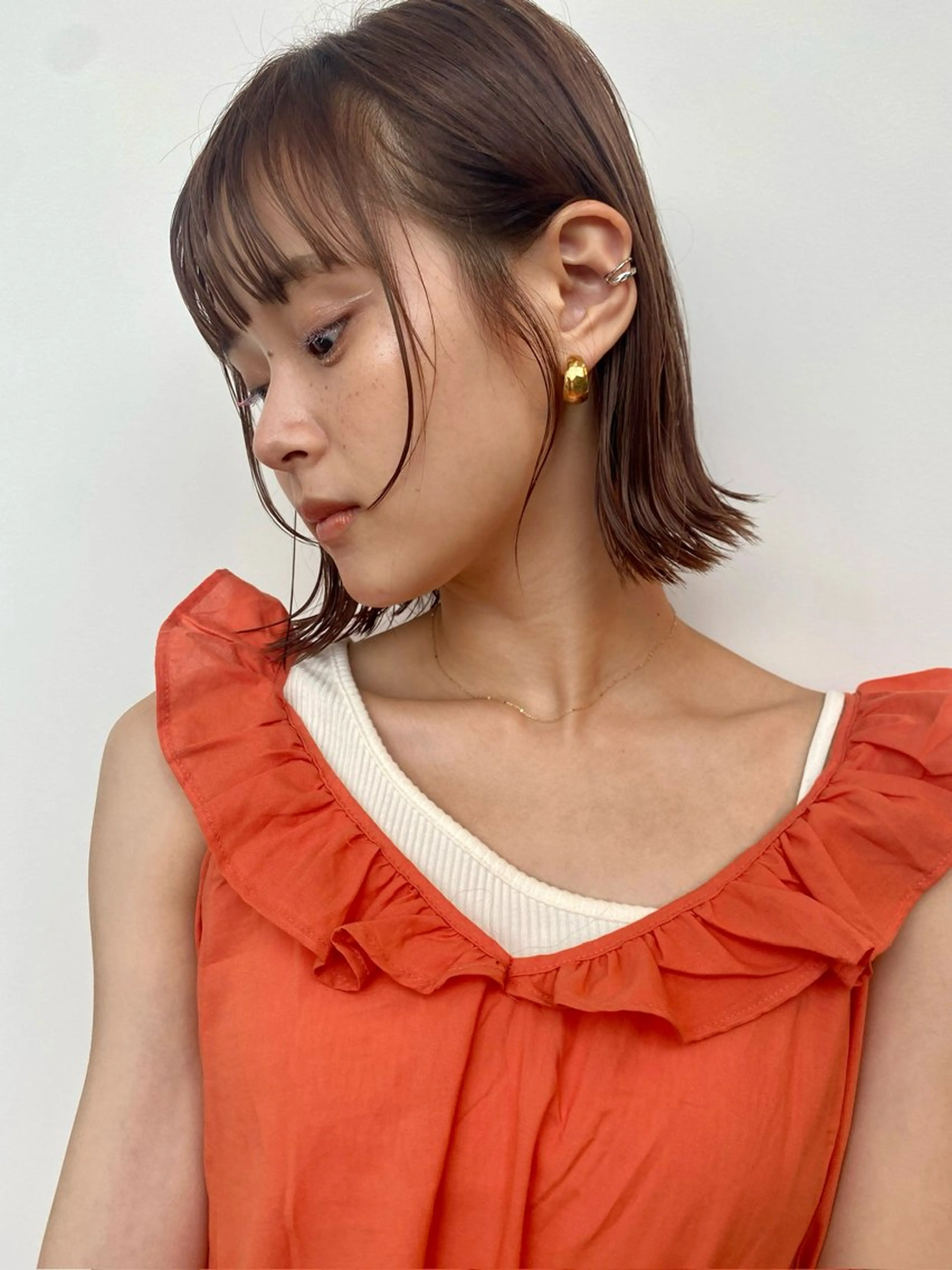 ショート カット ヘアカラー トリートメント 🩵LondBOY 韓国/ボブ/レイヤーのヘアスタイル