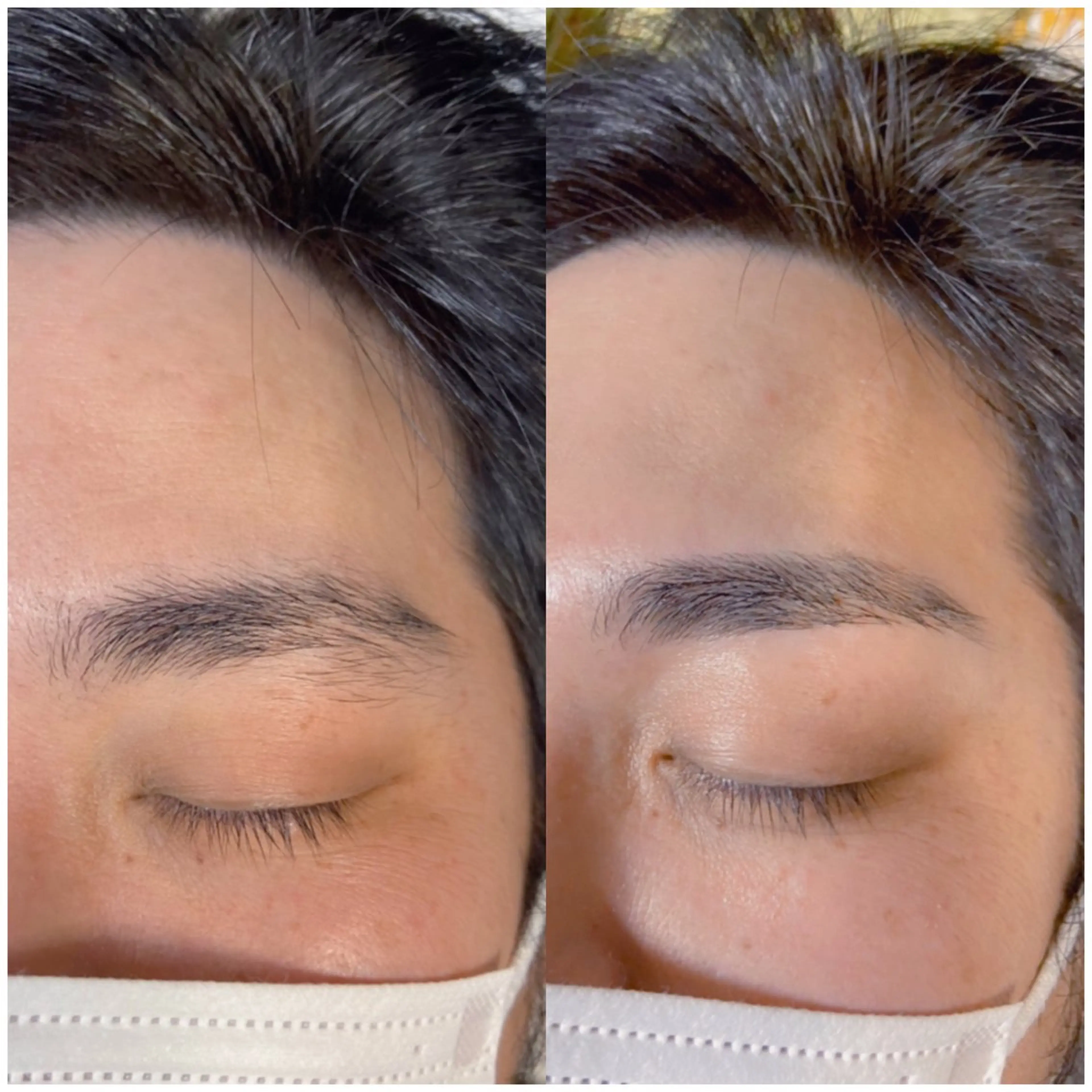 メンズ アイブロウ メンズ韓国風 メンズアイブロウ 眉毛ワックス脱毛 kururi eyelashsalon所属・財津 恵子の眉毛・アイブロウイメージ