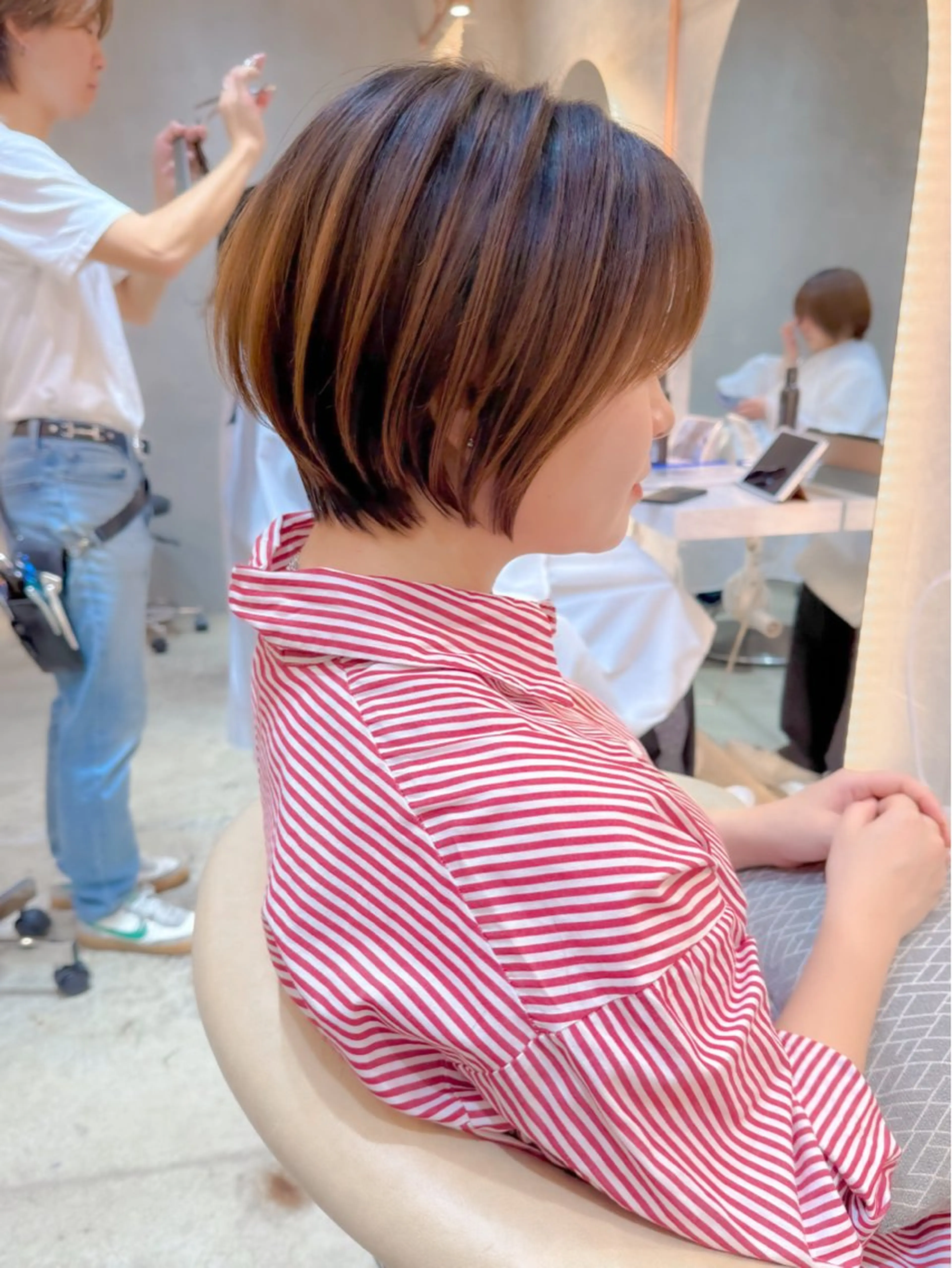 ショート カラー カット ヘアカラー トリートメント ボブ/ショート/ 縮毛矯正⚜️工藤昴のヘアスタイル