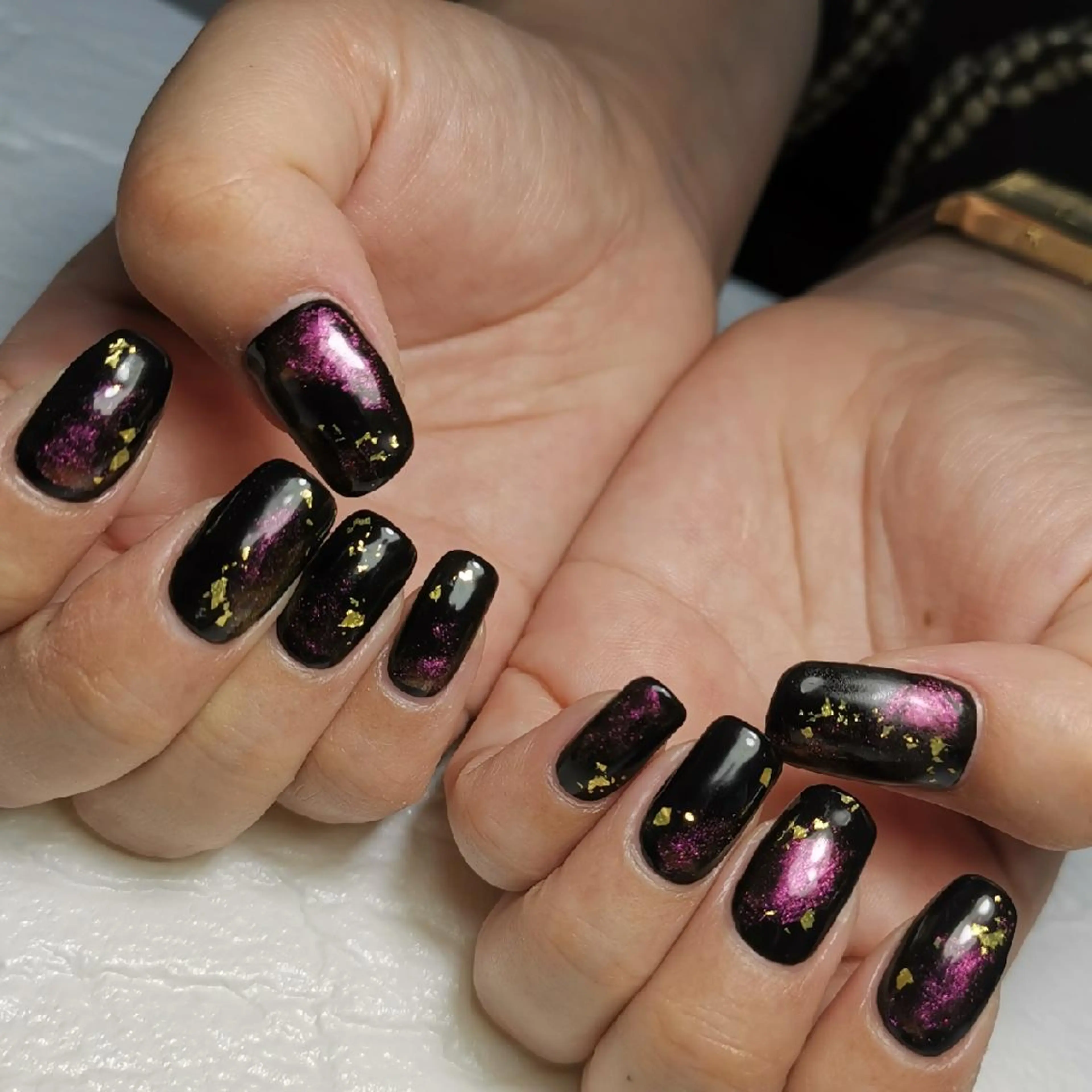 ネイル オーロラネイル ジェルネイル パラジェル ハンドネイル reve あやののネイルデザイン