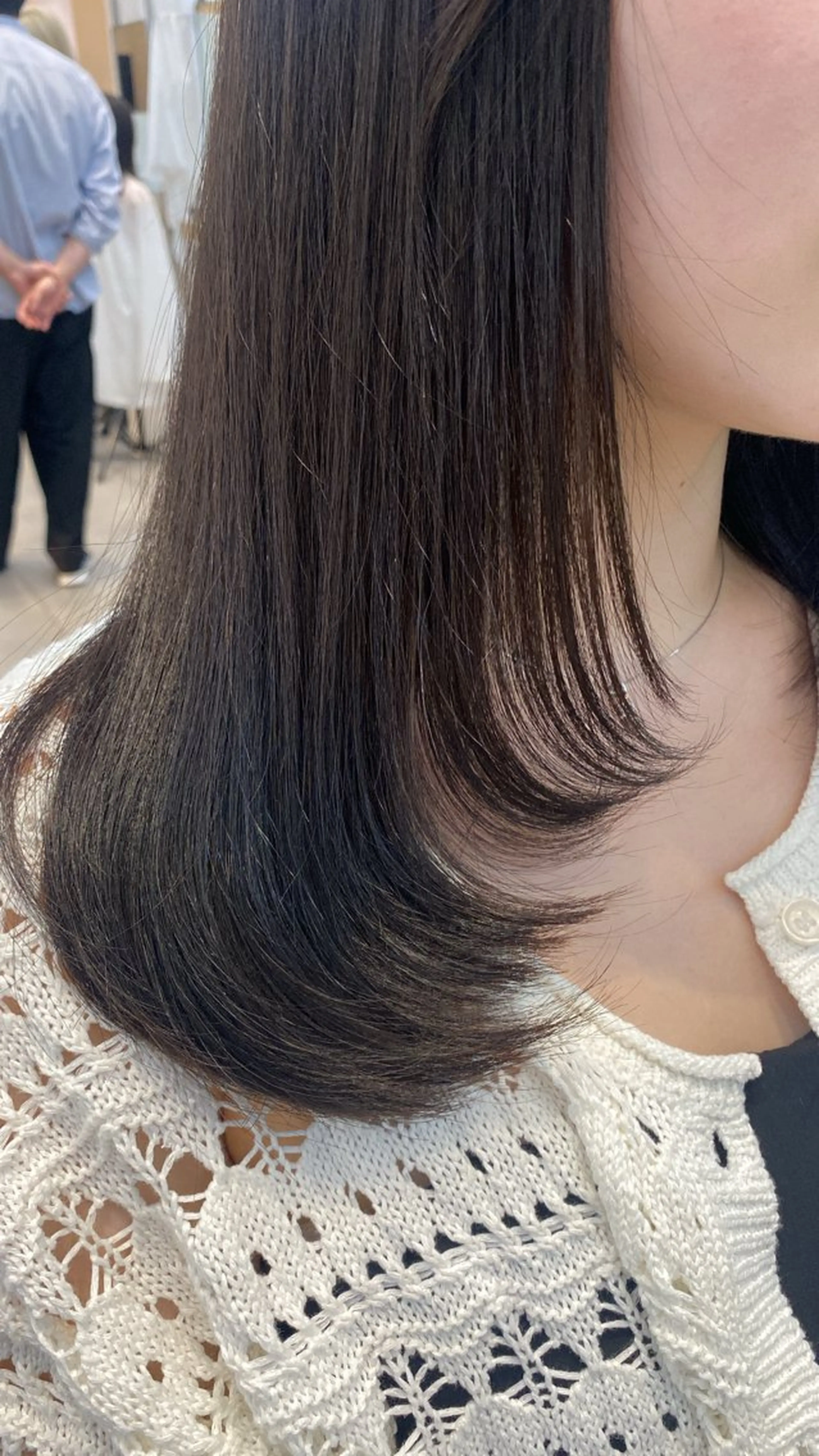 ロング カット nok所属・レイヤー/ベージュ/ どますず🌺のヘアスタイル