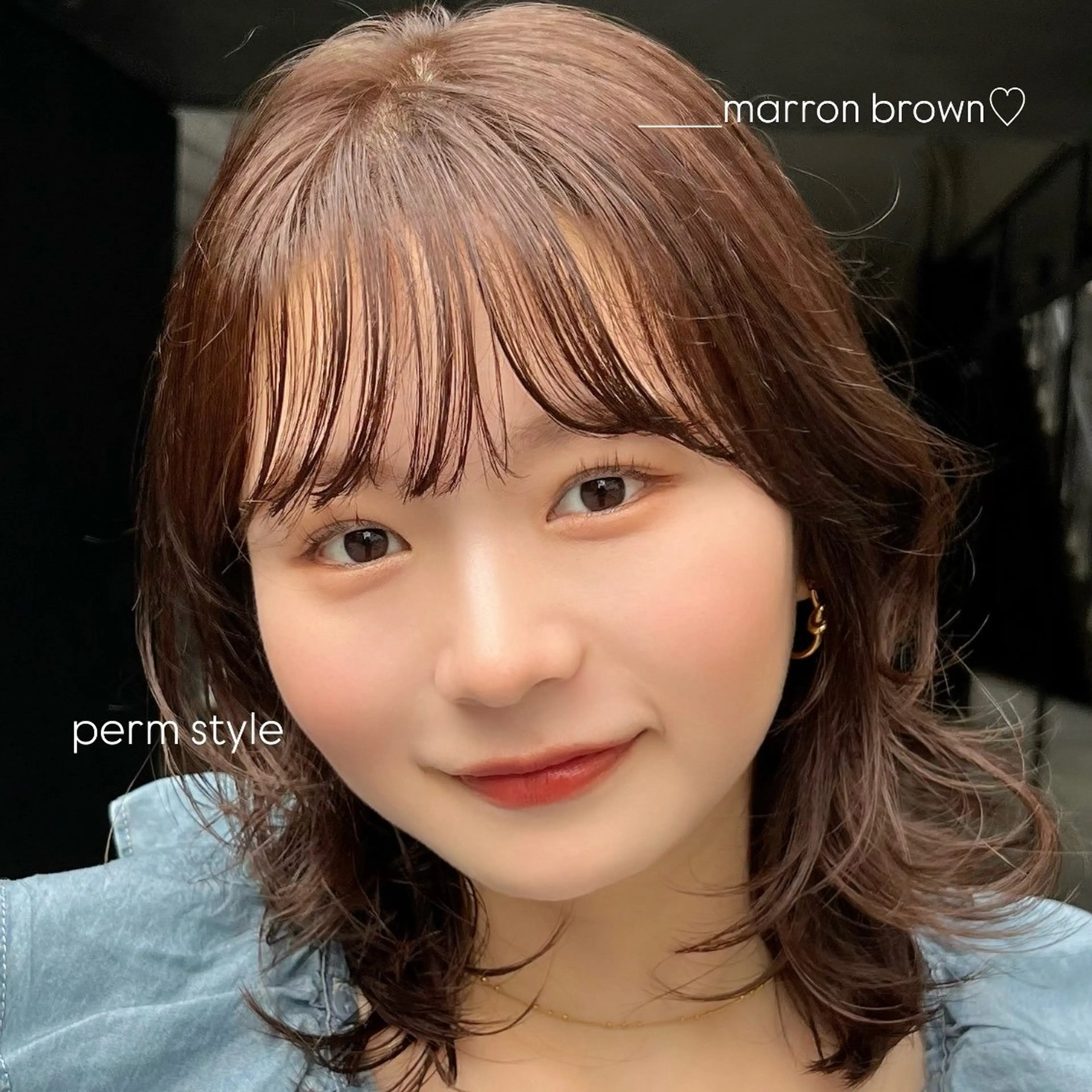 ミディアム ミディアムパーマ レイヤーカット カット パーマ 🩰暖色/おベージュ /ayano🥣🫧のヘアスタイル