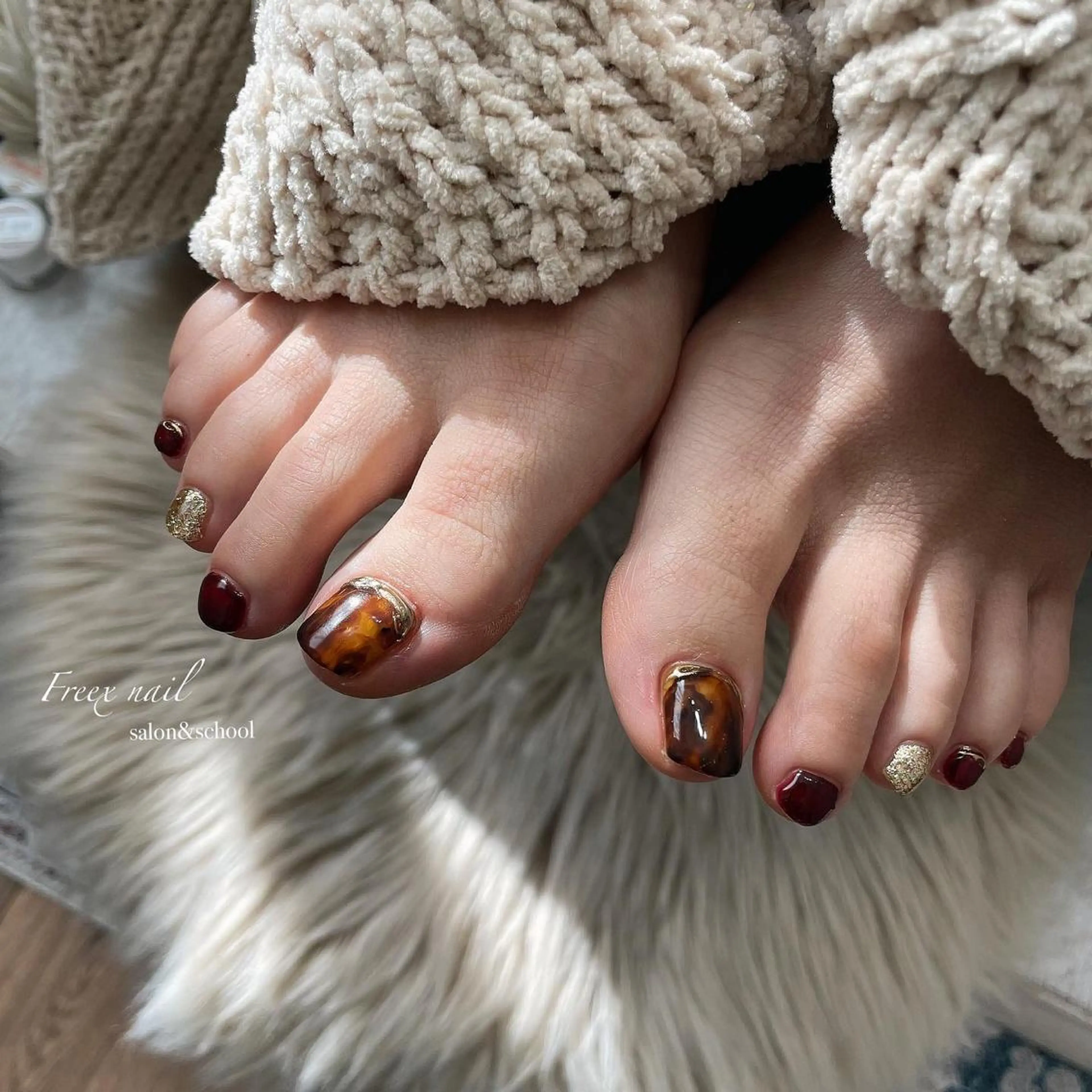 ネイル フットネイル Freex nail所属・freex nail /ニュアンス/個性派のネイルデザイン