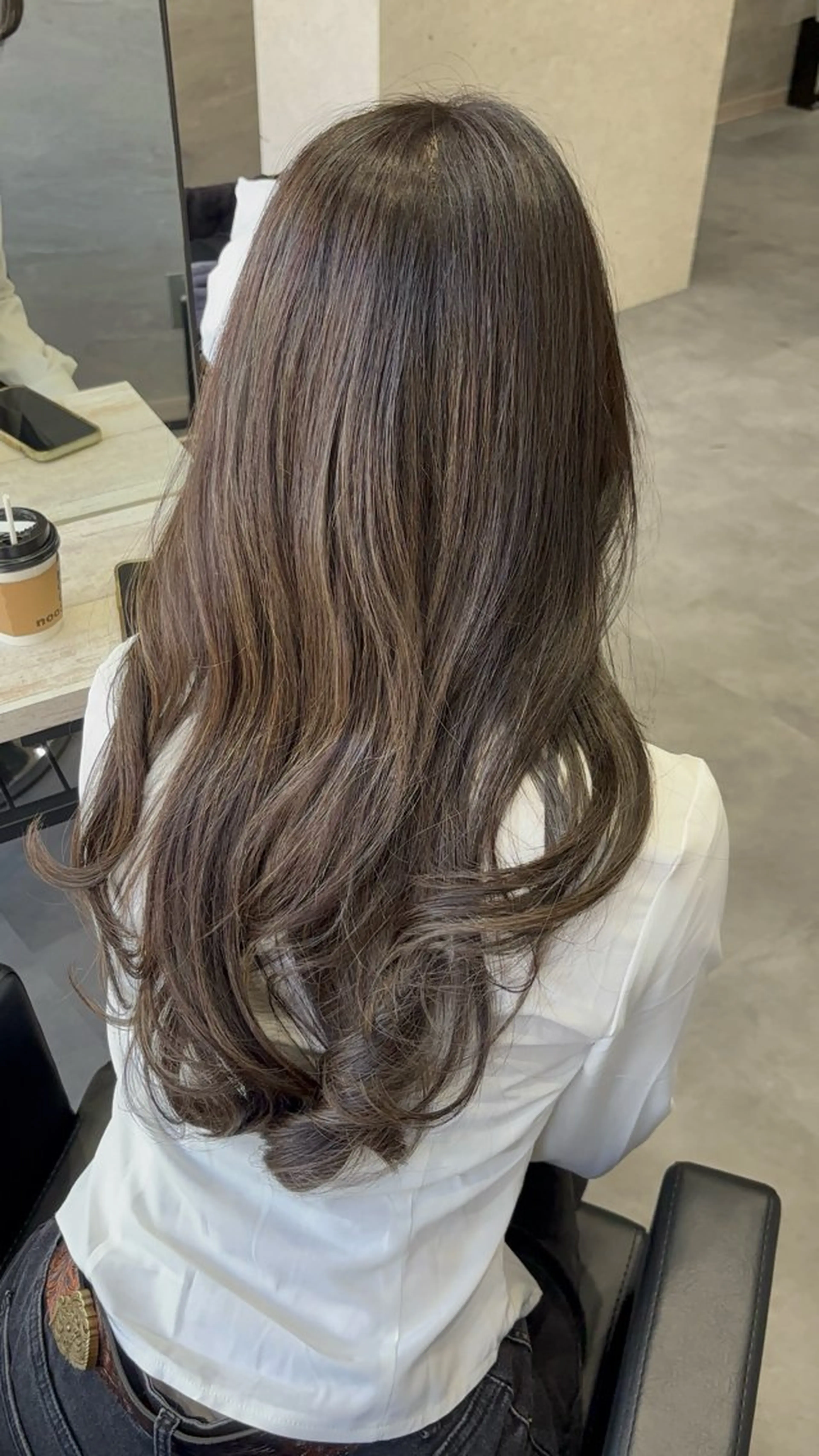 ロング カラー カット ヘアカラー トリートメント 永井大樹✨ 透明感カラー✨のヘアスタイル