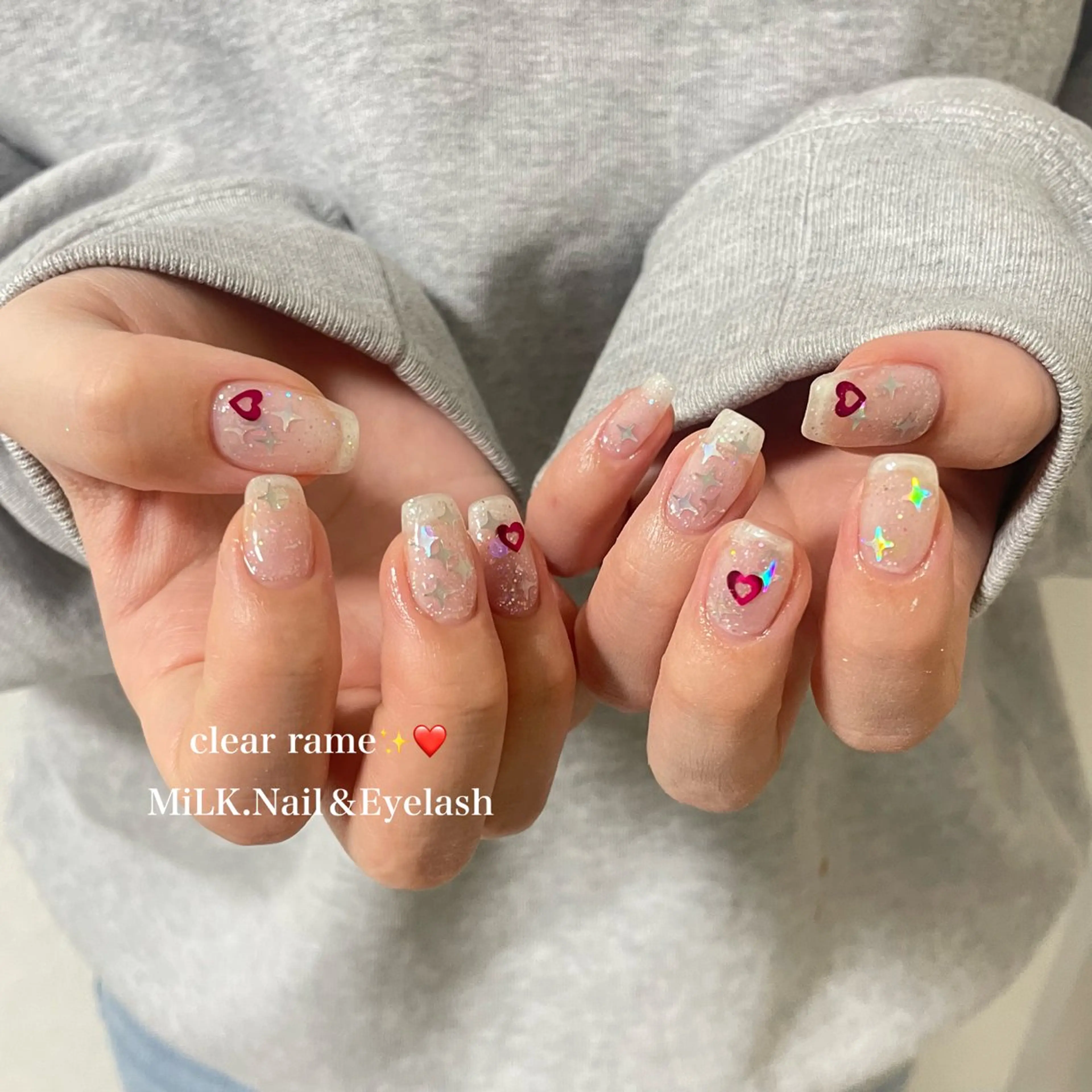 ネイル ハンドネイル MiLK.   Nail&Eyelash所属・MiLK. wakaのマツエク・マツパデザイン