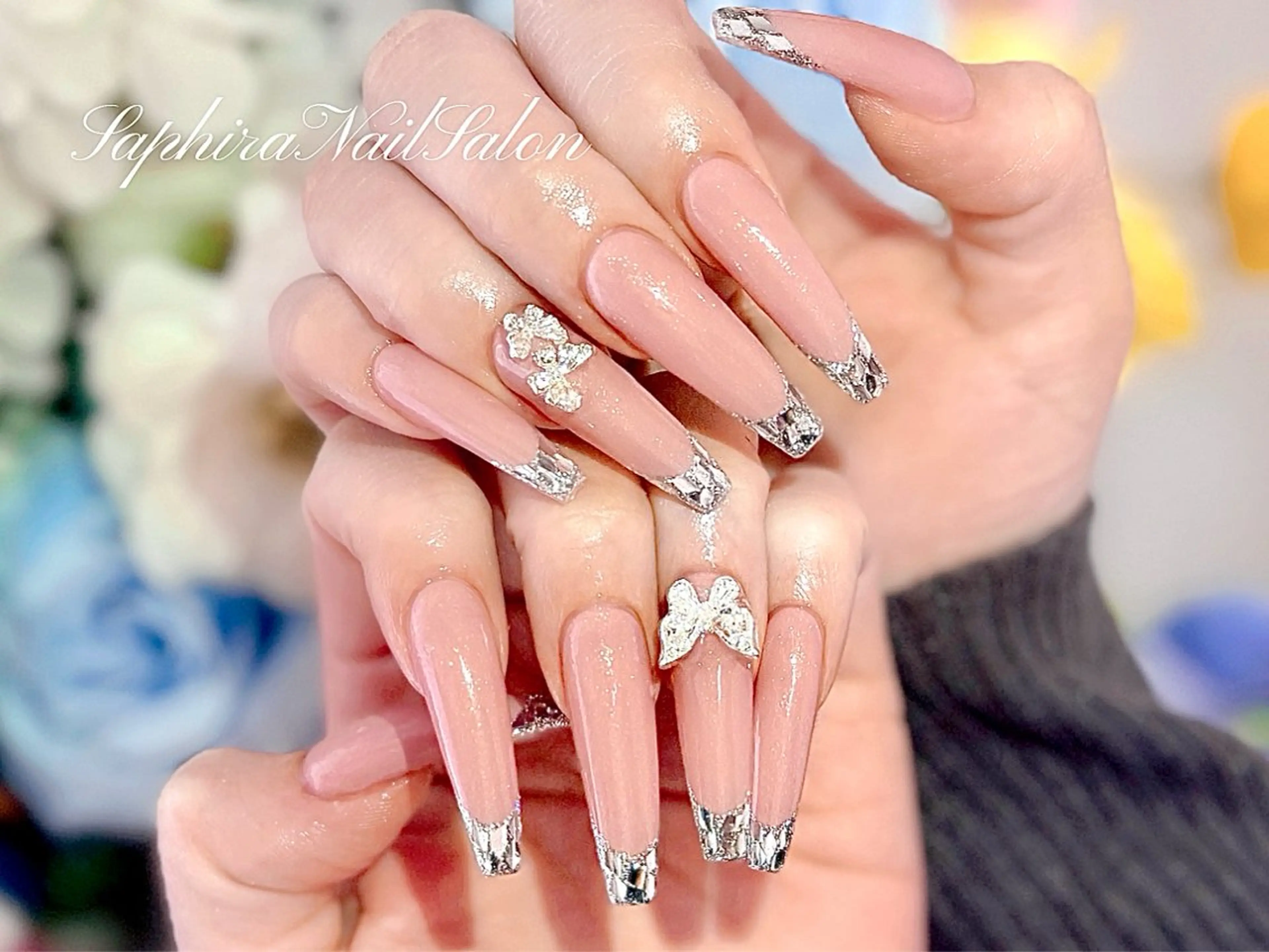 カラー ハンドネイル Saphiraネイル サロン錦糸町のネイルデザイン