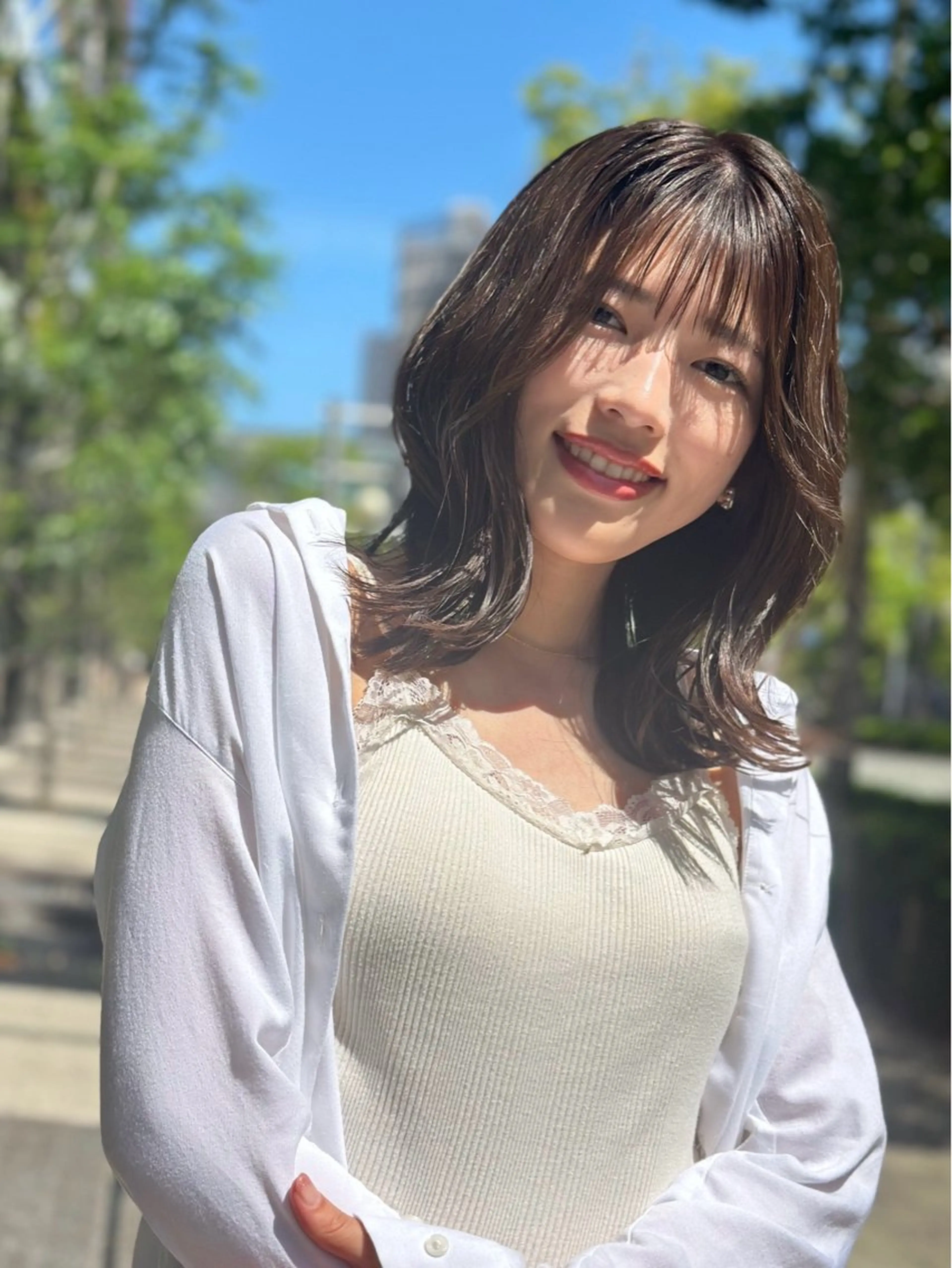 ミディアム GIEN 西宮ガーデンズプラス所属・中尾 碧斗のヘアスタイル