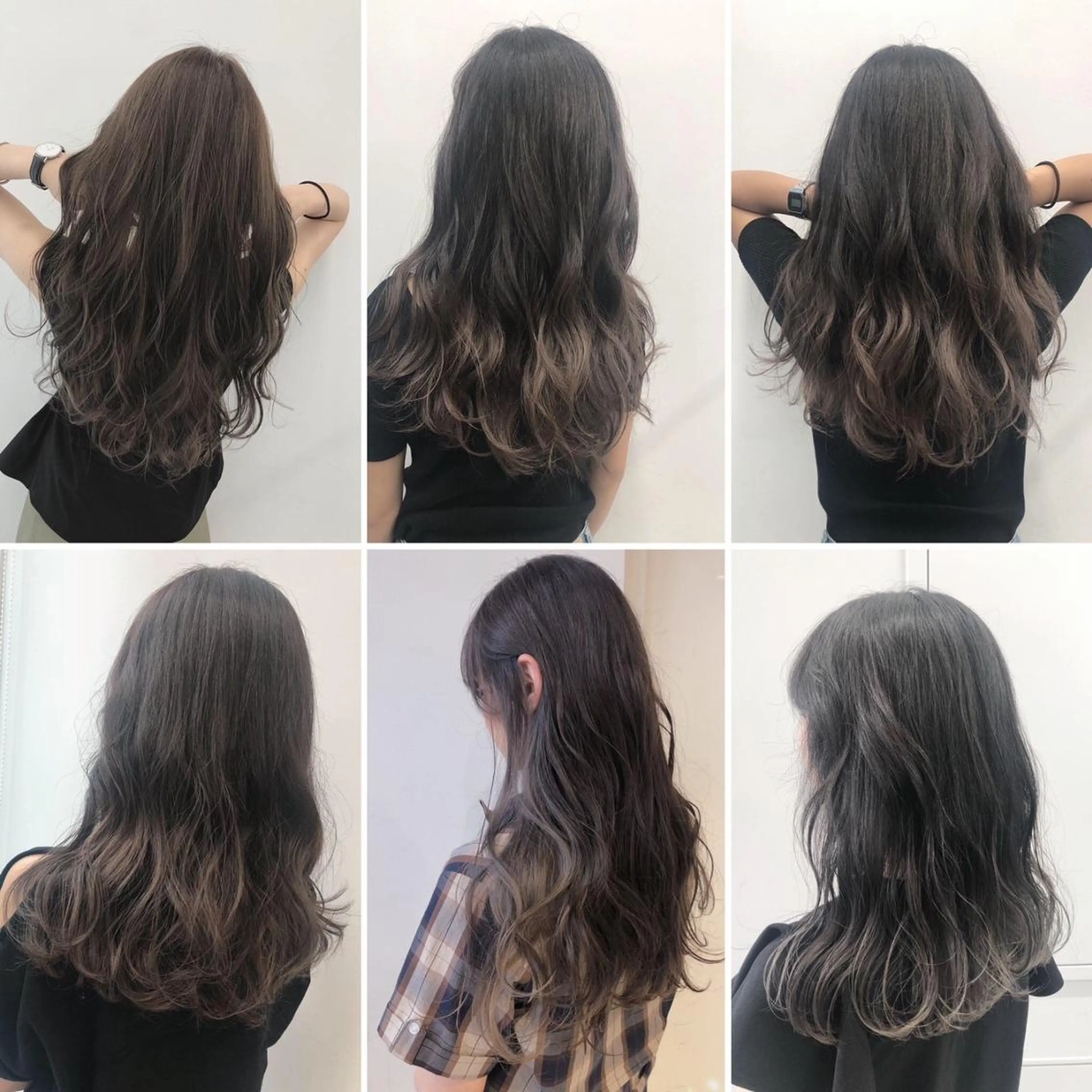 ロング カラー パーマ ヘアアレンジ 🌟髪質改善ケアカラ ー美髪縮毛矯正y🌟のヘアスタイル