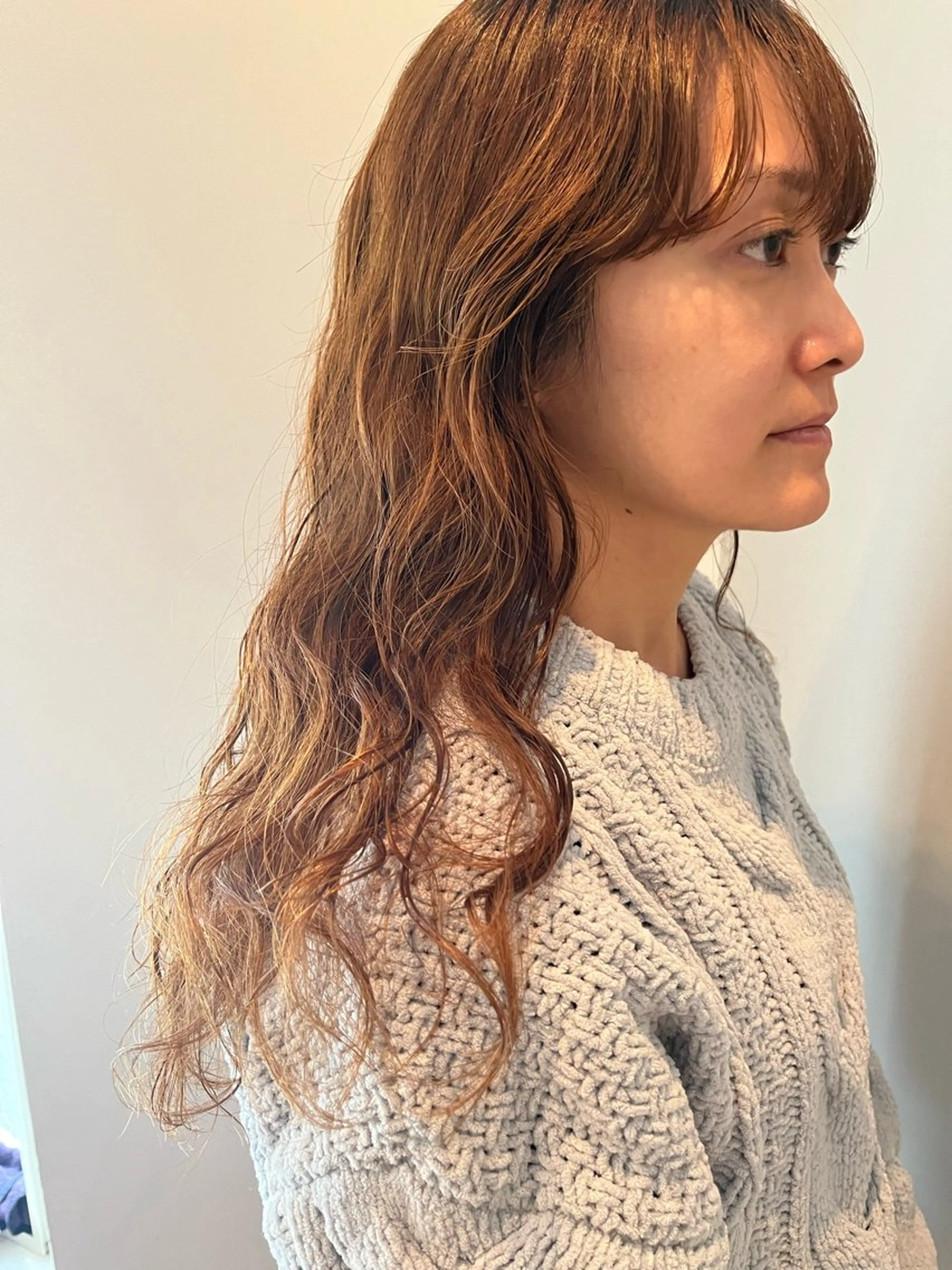 ロング パーマ カット パーマ トリートメント GO TODAY シェアサロン 表参道Flos店所属・nishi fuyumiのヘアスタイル