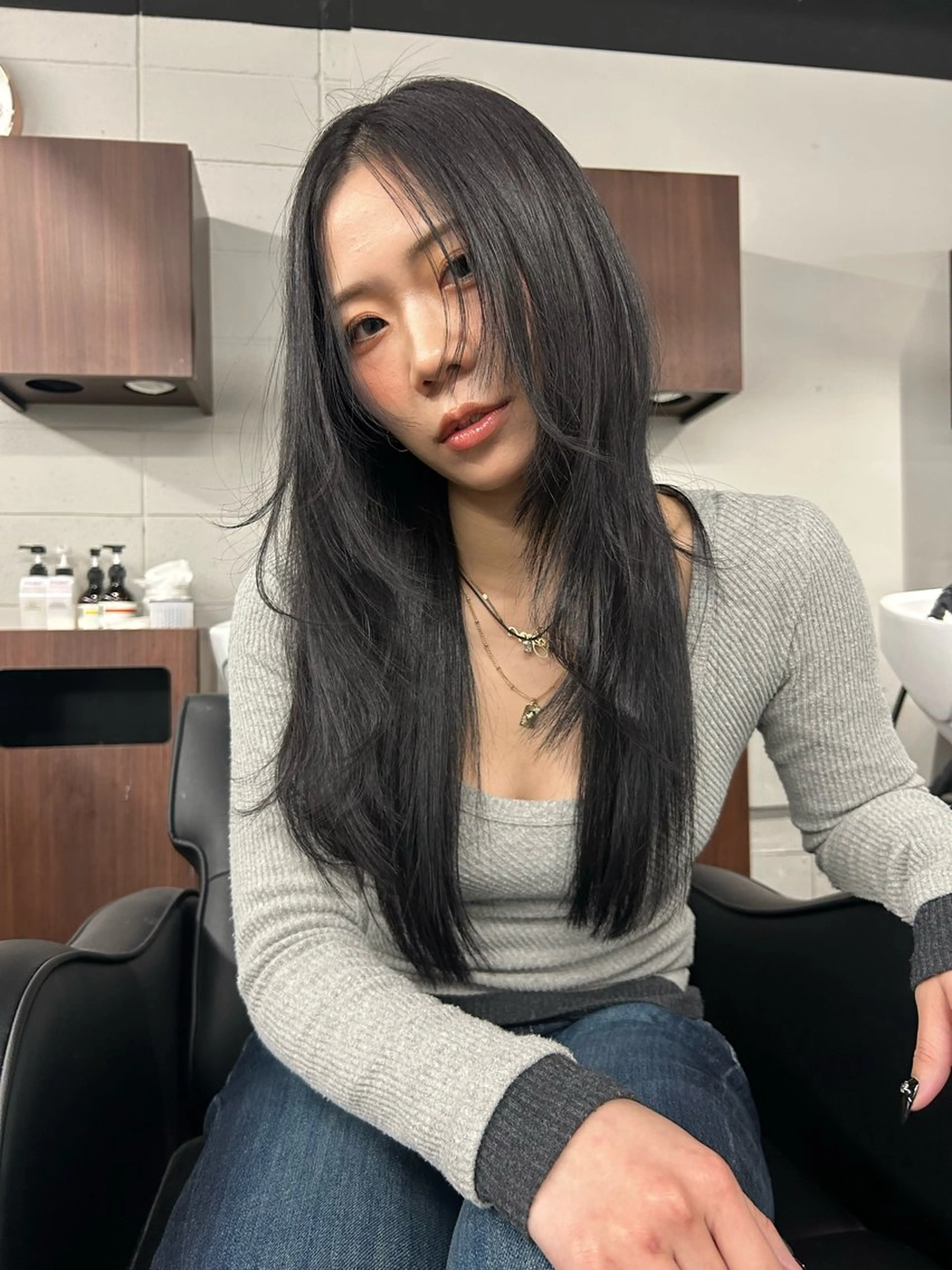 ロング カラー カット Pia hair Design Yakuin所属・Pia ツボイ ケイタのヘアスタイル