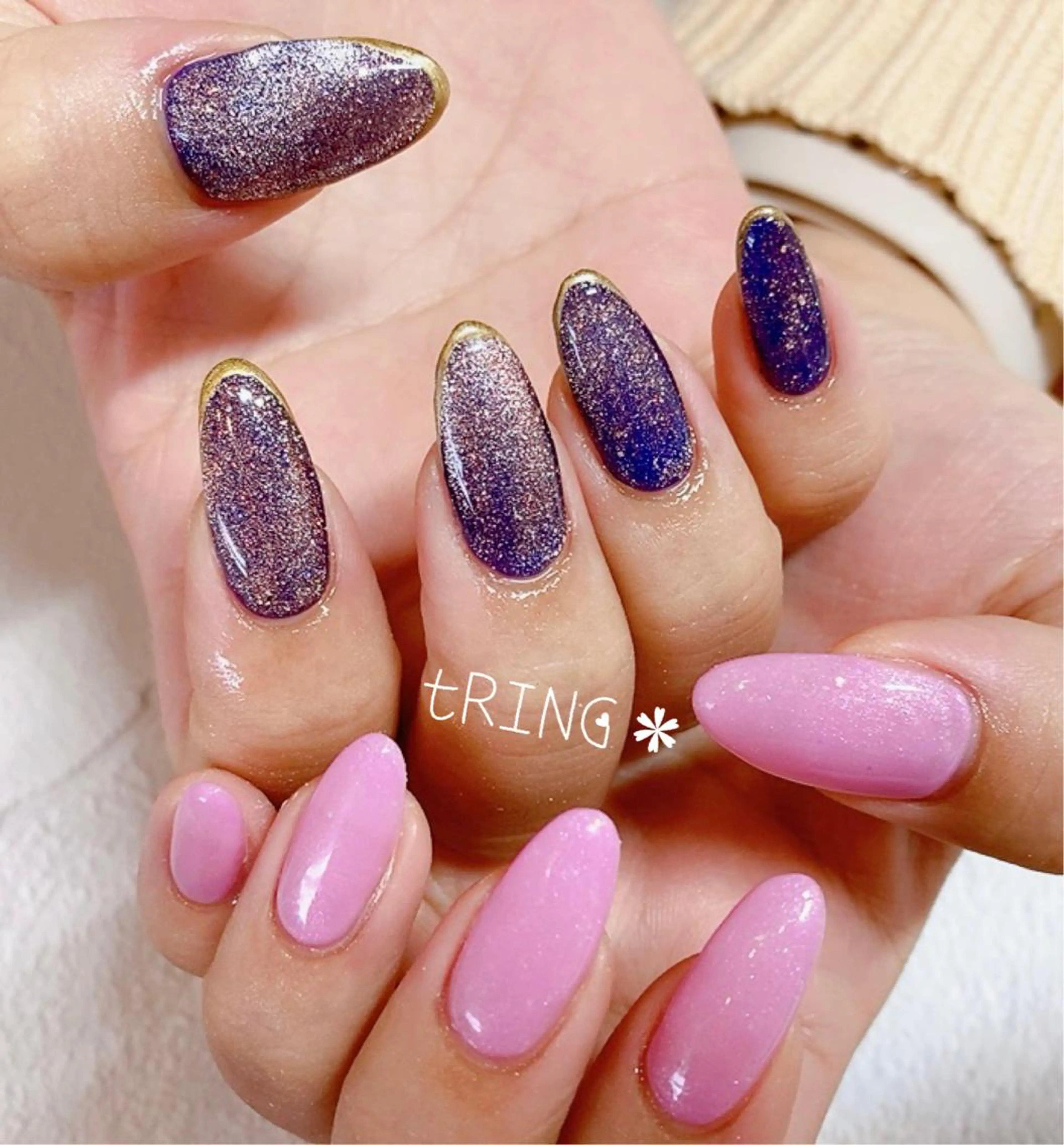 ネイル ハンドネイル tRING＊ しいの木台のネイルデザイン