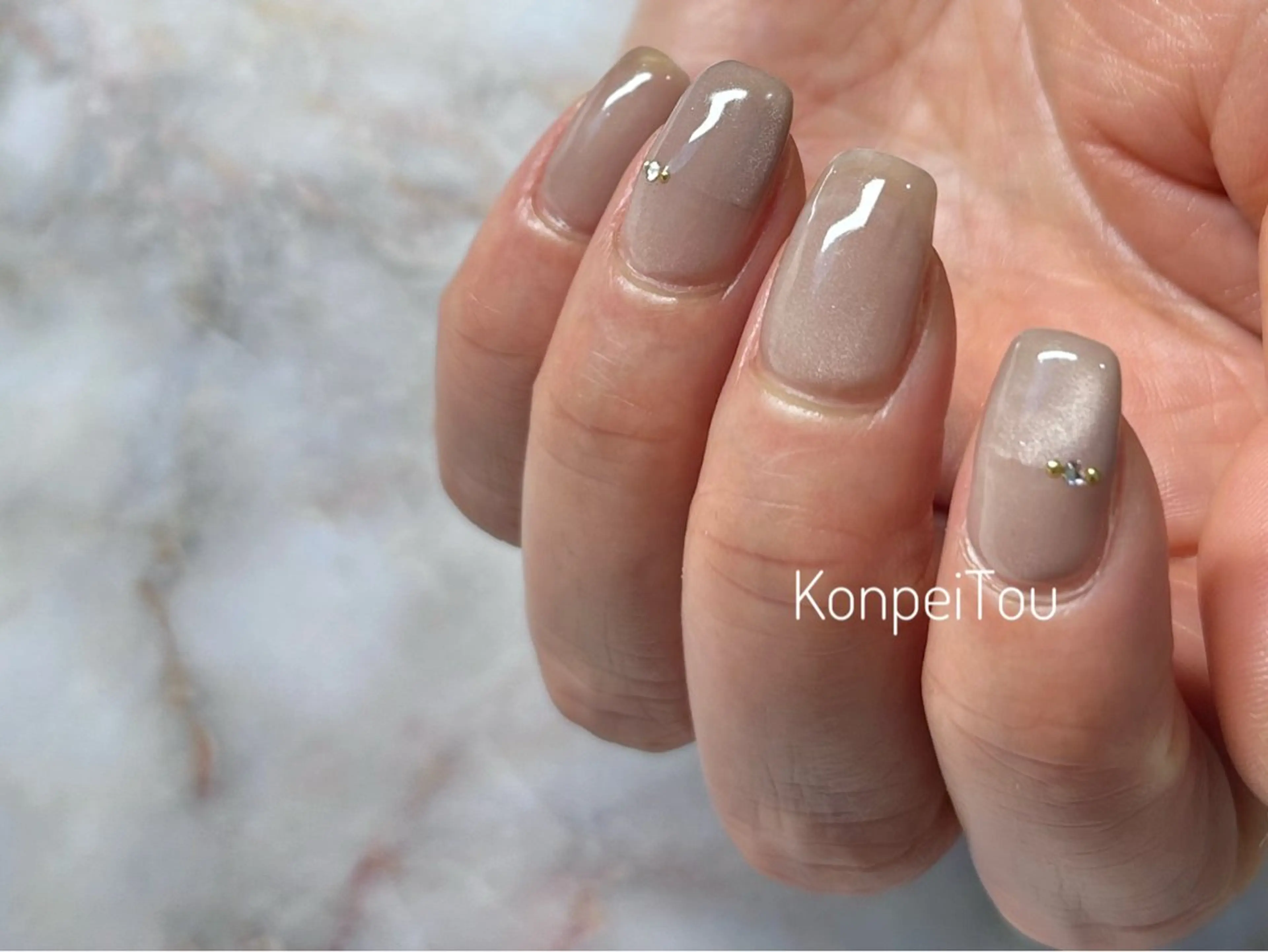 ネイル ジェルネイル マグネットネイル ハンドネイル おうちのネイルサロン　konpeiTou〜こんぺいとう〜所属・おうちのネイルサロン KonpeiTouのネイルデザイン