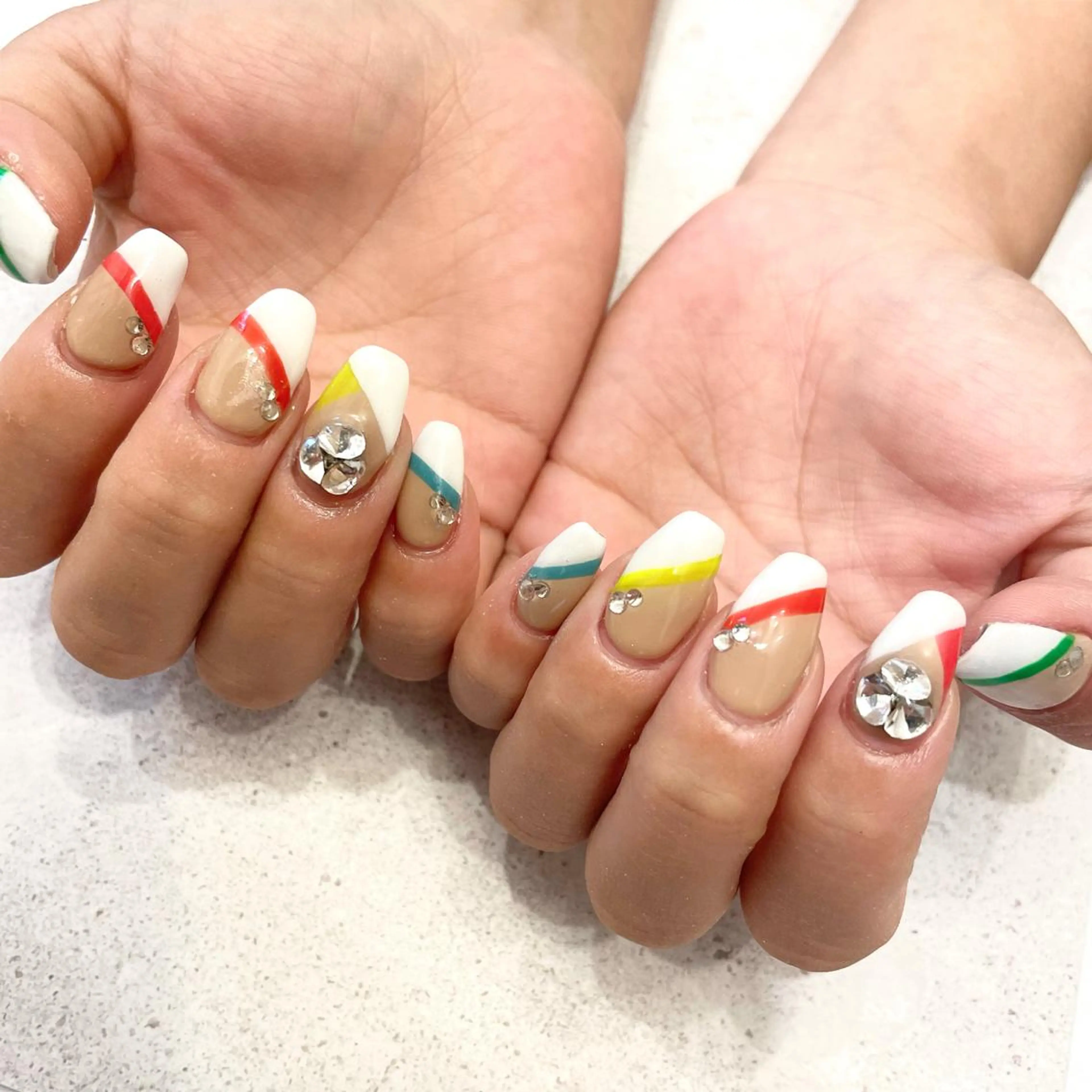 ネイル ハンドネイル Sea  nail by emaのネイルデザイン