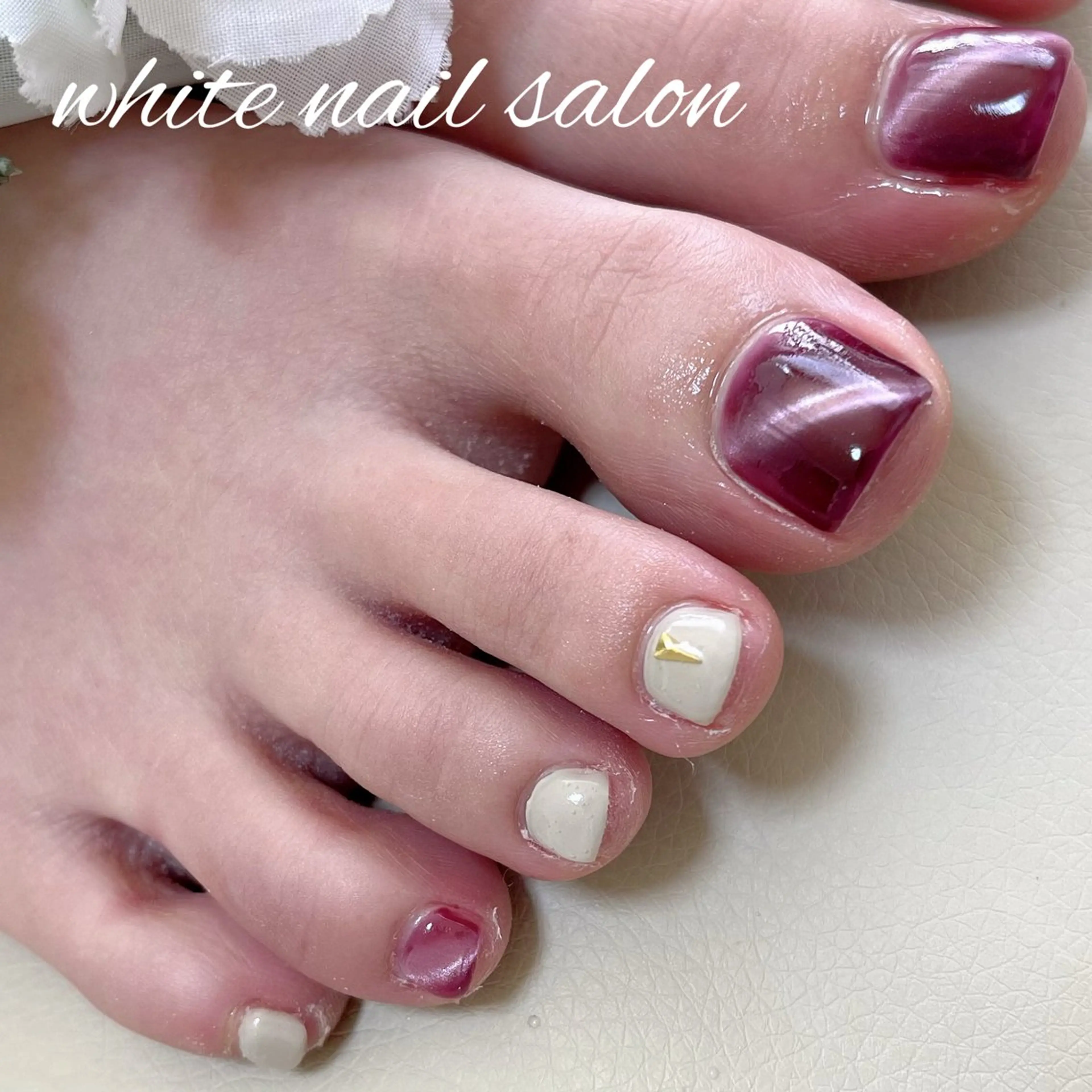 ネイル フットネイル white nail salonのネイルデザイン