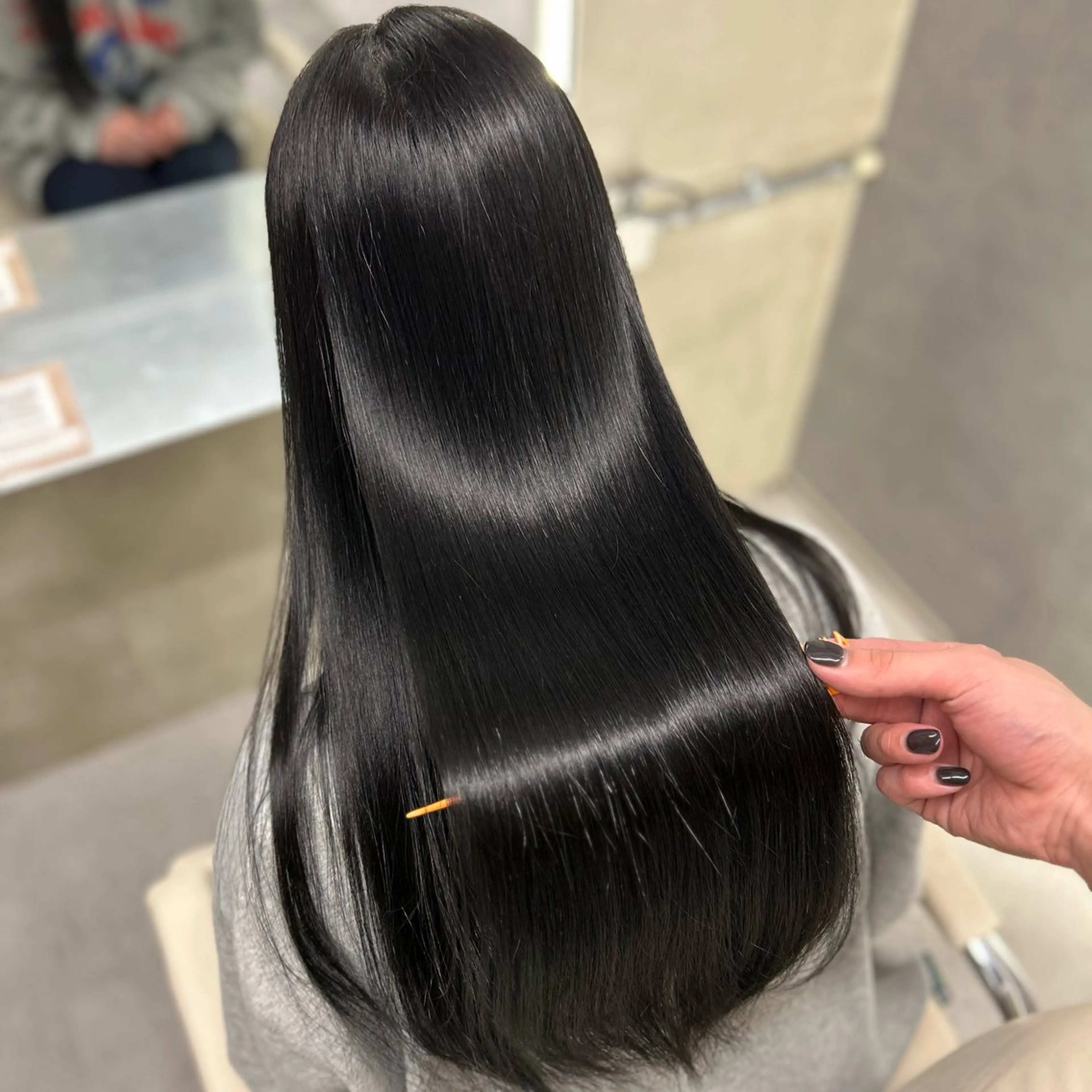 ロング カット ヘアカラー トリートメント 阿倍野/髪質改善 /縮毛矯正/坪田幸広のヘアスタイル