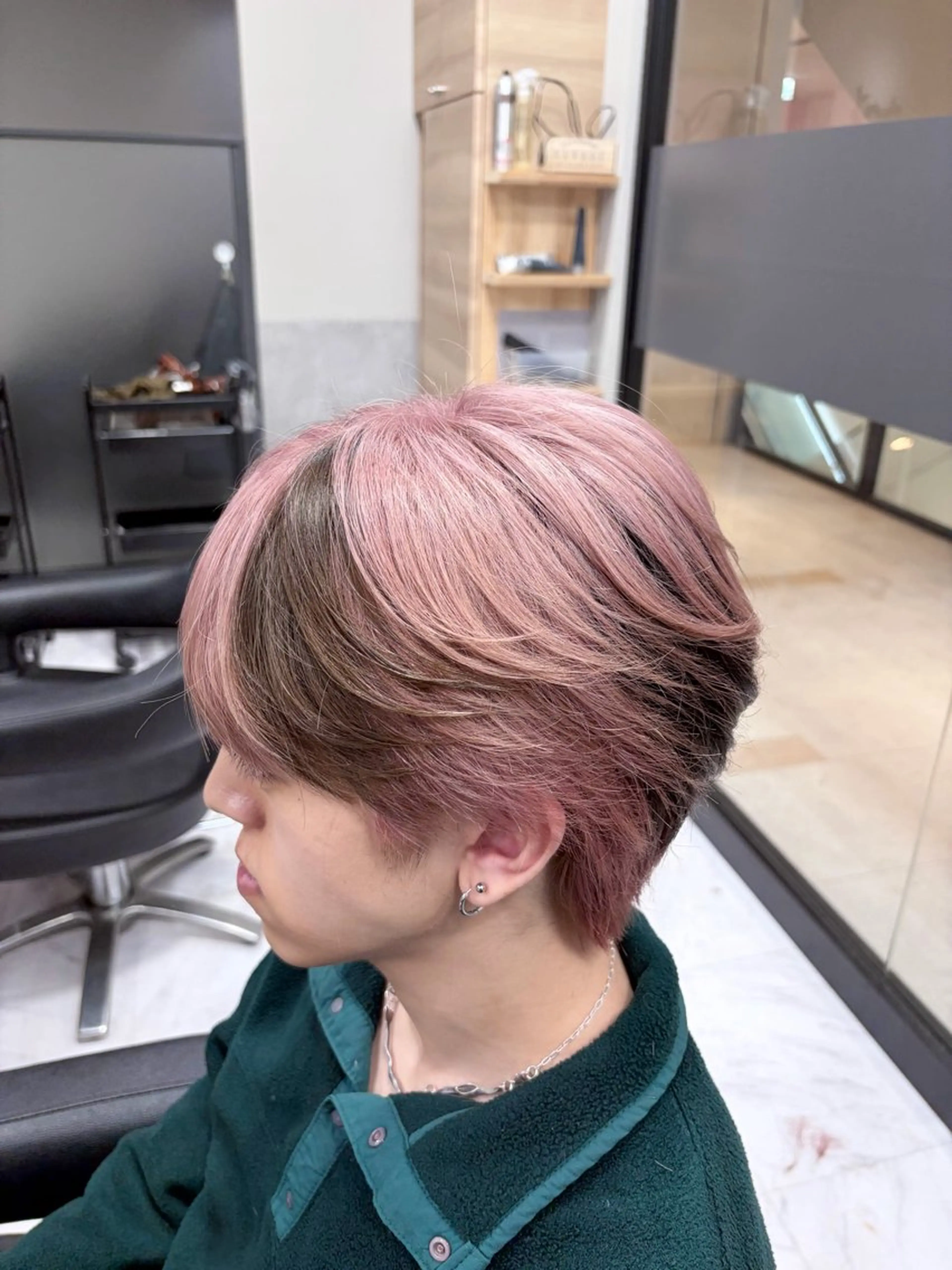 カラー メンズ ピンクカラー カット ヘアカラー 🍒KUMAGAI 🍒のヘアスタイル