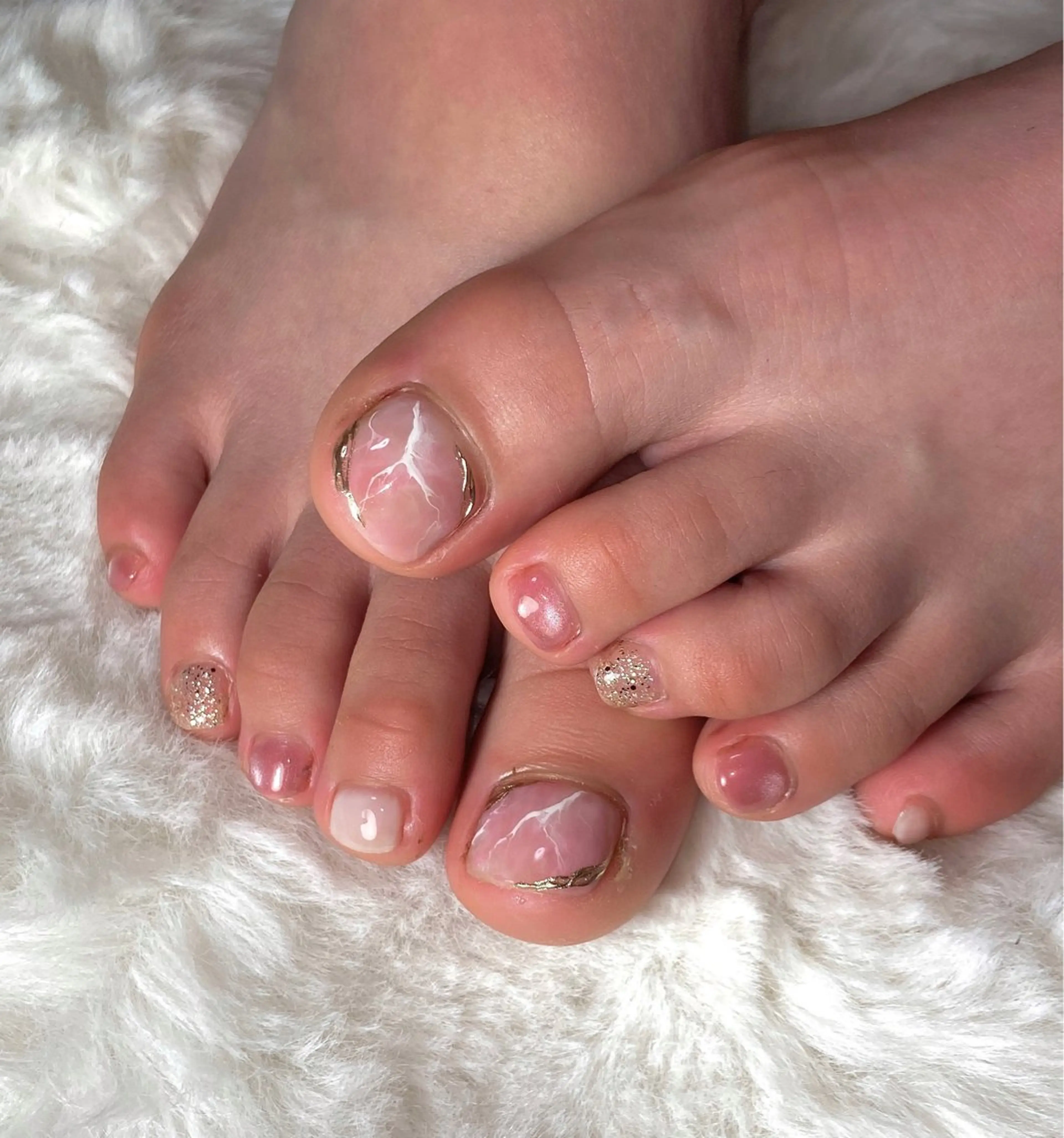 (オフ込み)フットデザインネイル＊持ち込みデザイン可の写真