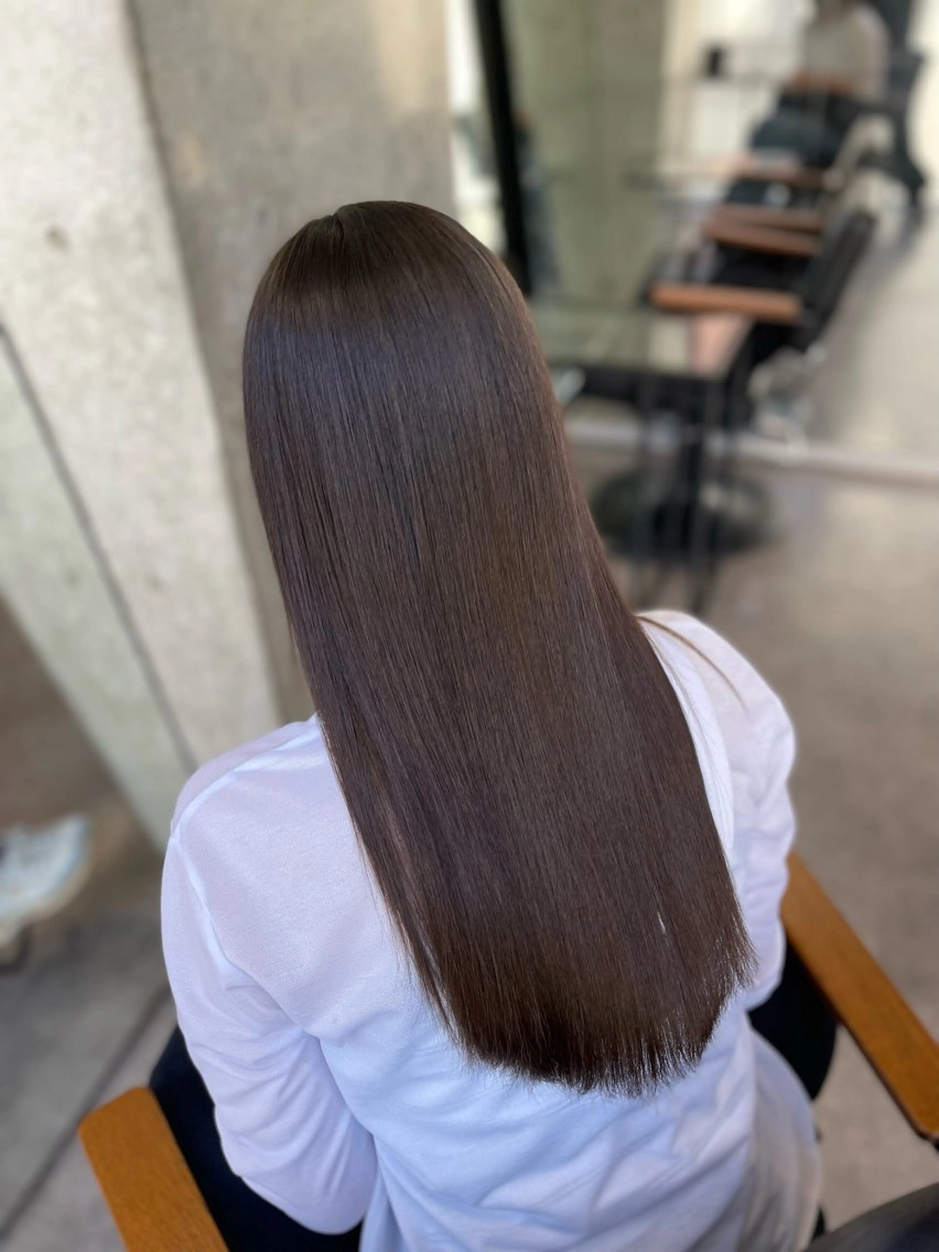 ロング カラー 髪質改善 縮毛矯正 縮毛矯正 route 【ルート】所属・髪質改善/堀江 ケアカラーtoshiのヘアスタイル