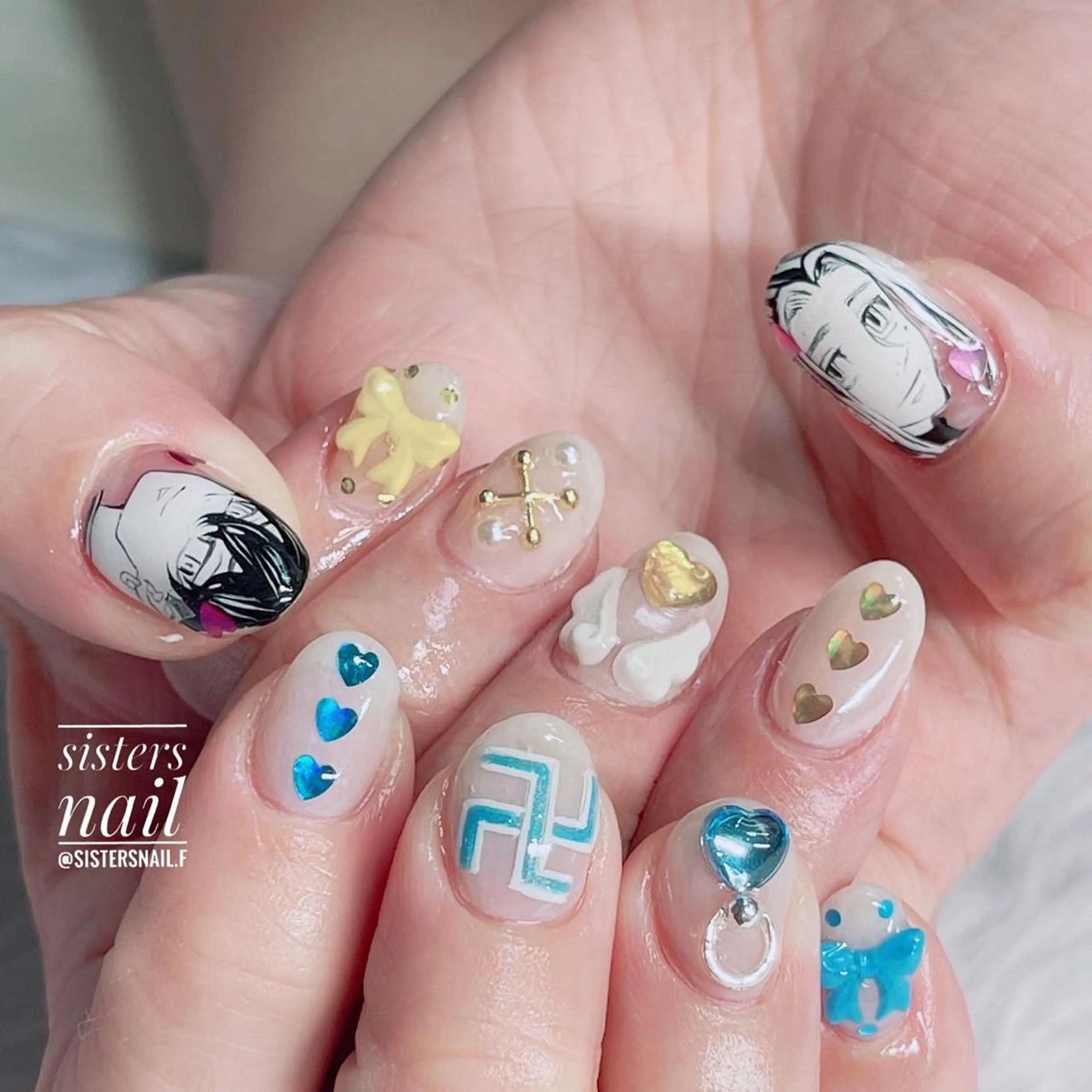ネイル アートネイル 冬ネイル sisters nail.fのネイルデザイン