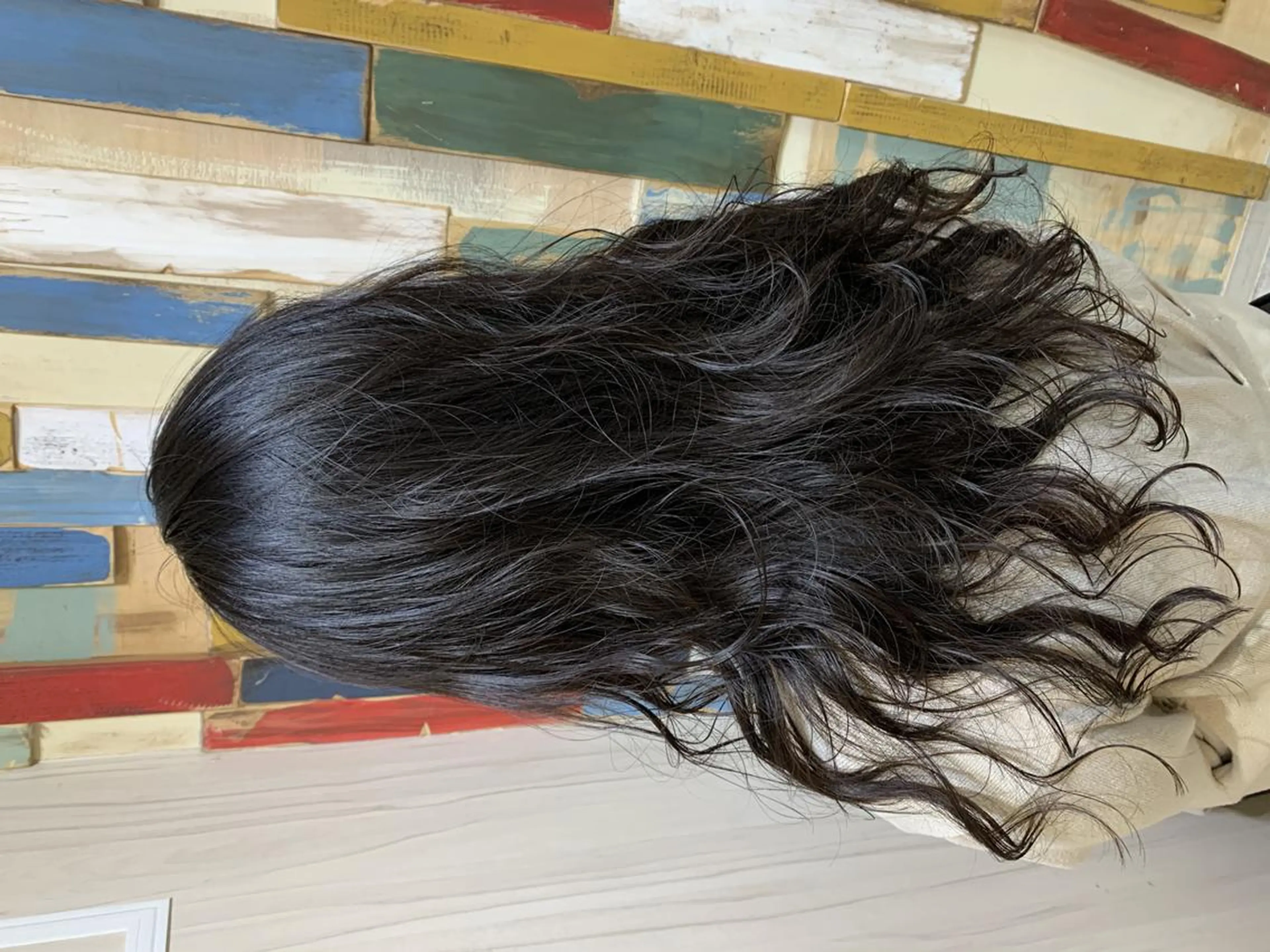 セミロング 嶋村夏実🌼レイヤー 🌸白髪ぼかしのヘアスタイル