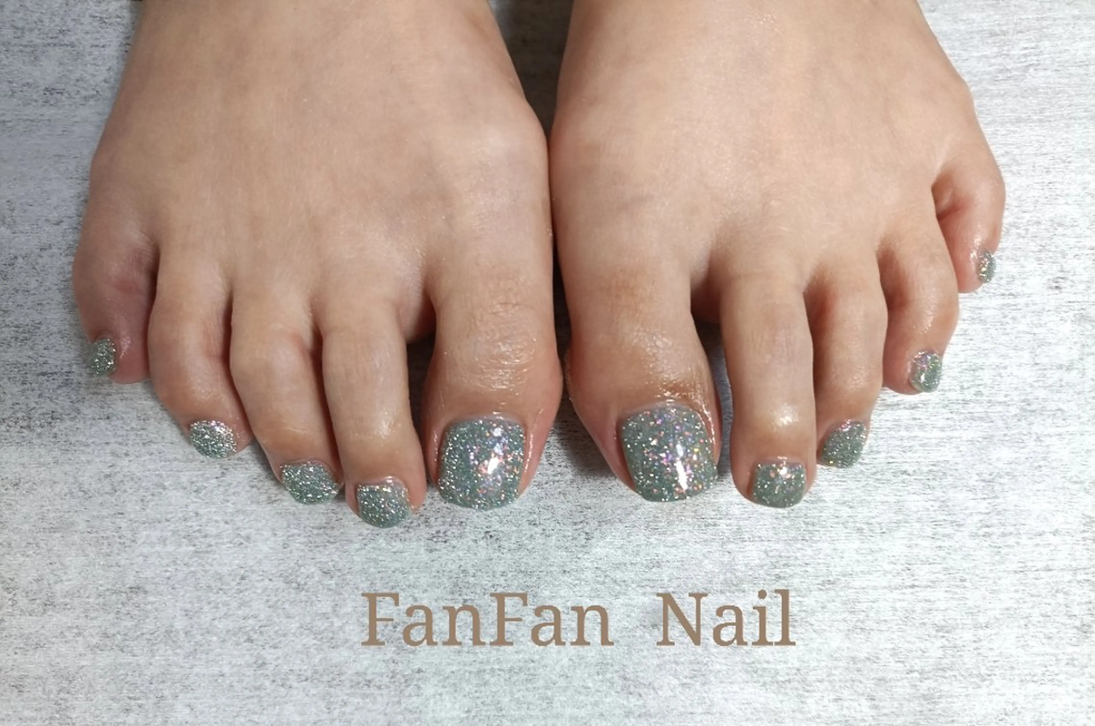 ネイル フラッシュネイル フットネイル RUE FANFANNAILのネイルデザイン