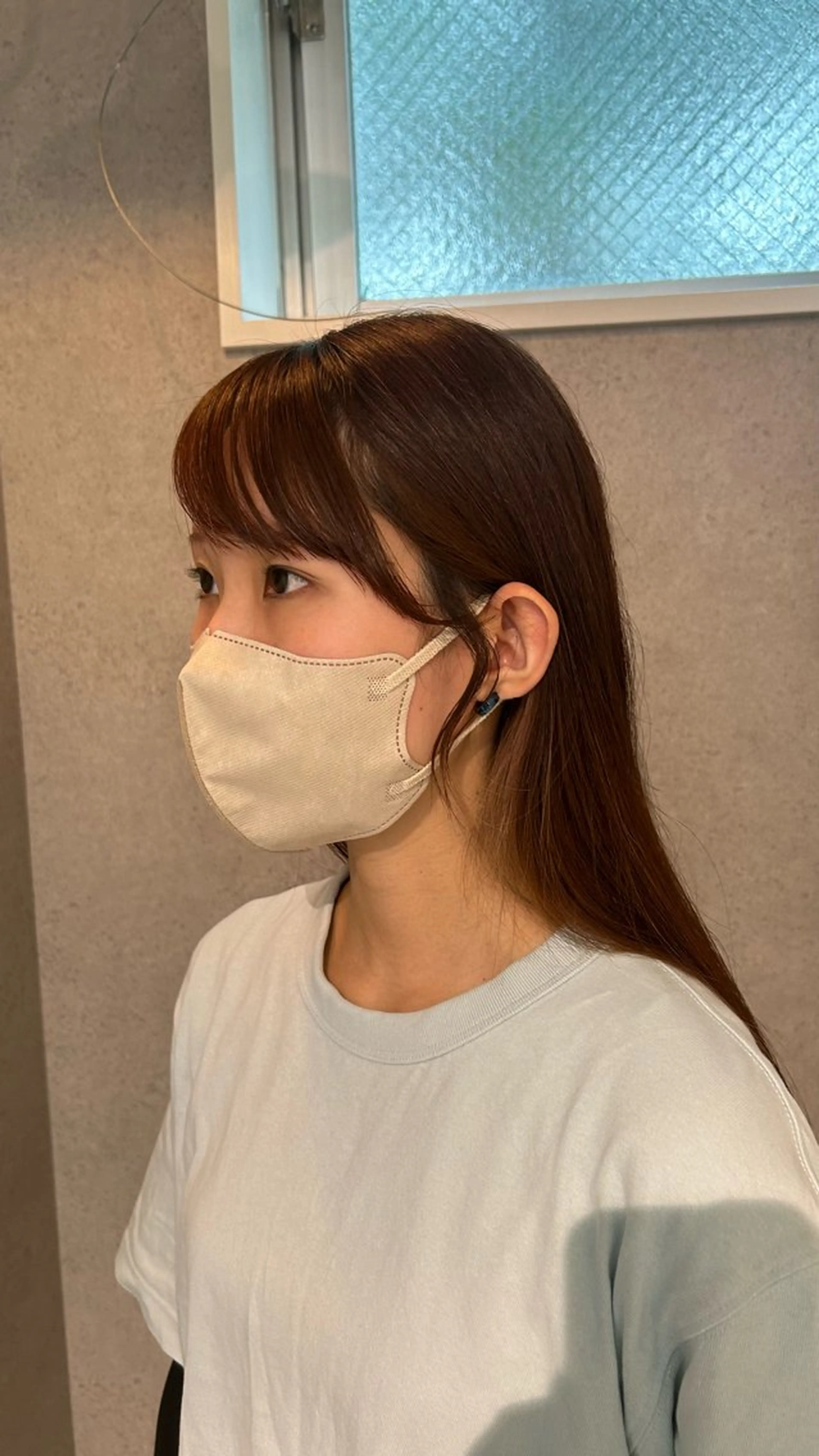 ロング 顔周りカット カット ちさと/メンズ ショート/縮毛矯正のヘアスタイル